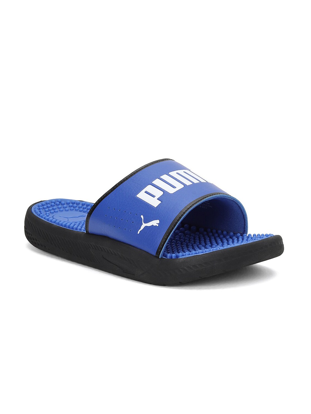 

Puma Men Softride Slide Massage Sliders, Blue