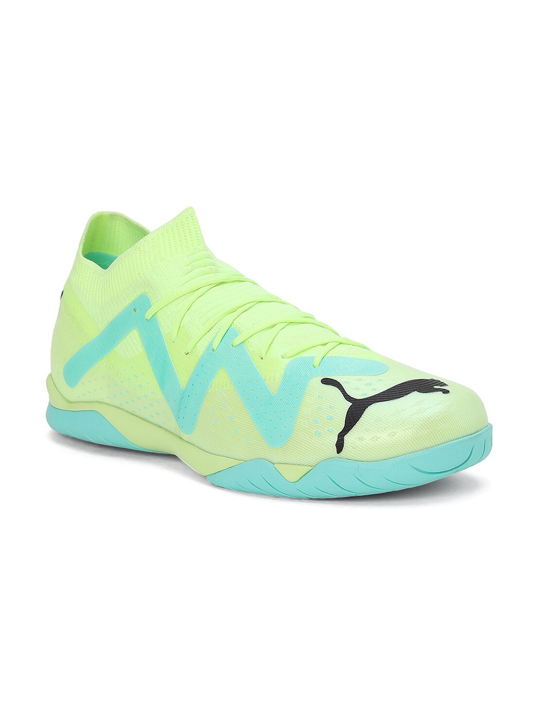 

Puma Men Future Match Self Design Indoor Sports Shoes, Yellow