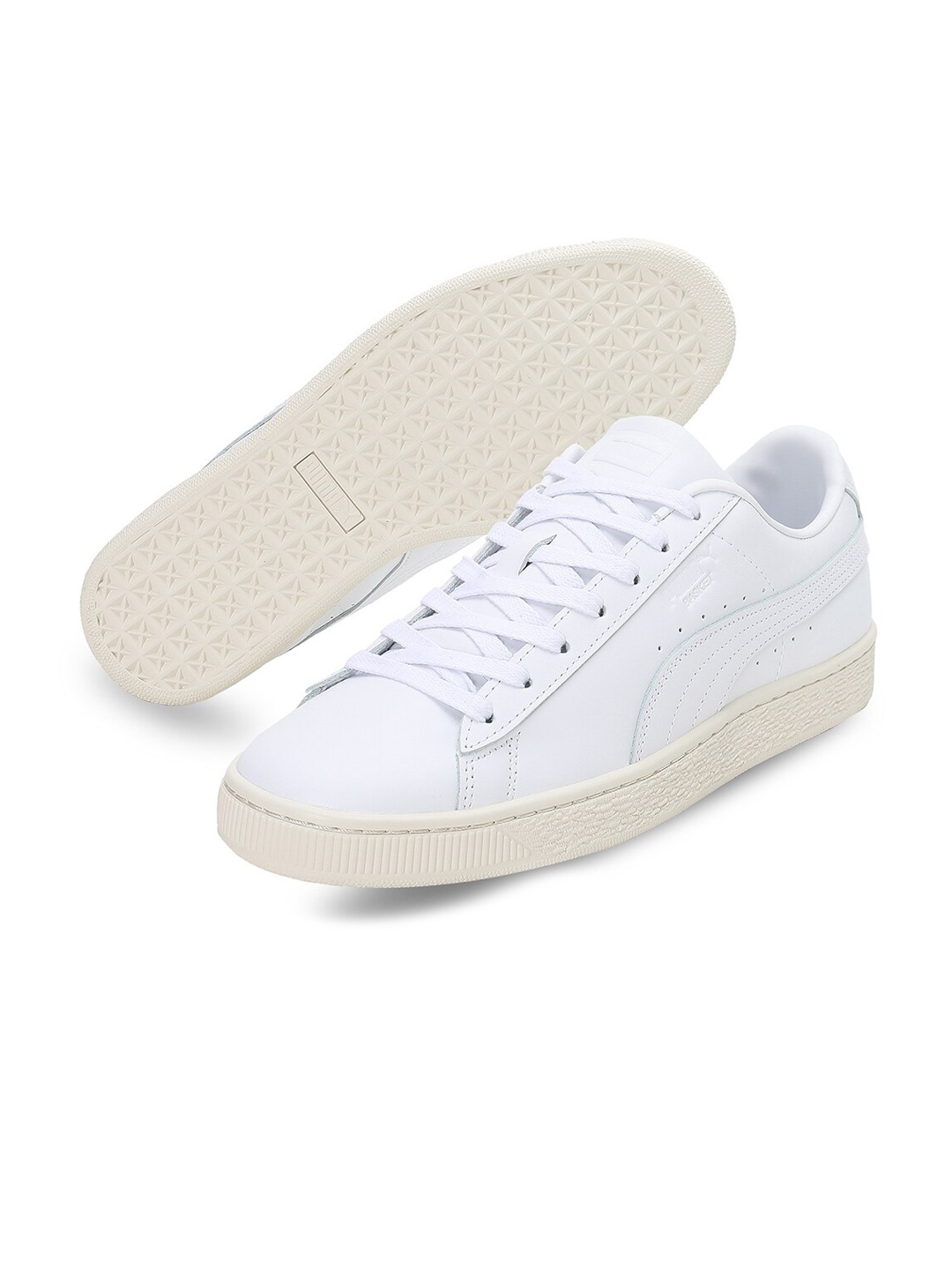 

Puma Men Basket Classic Leather Casual Sneakers, White