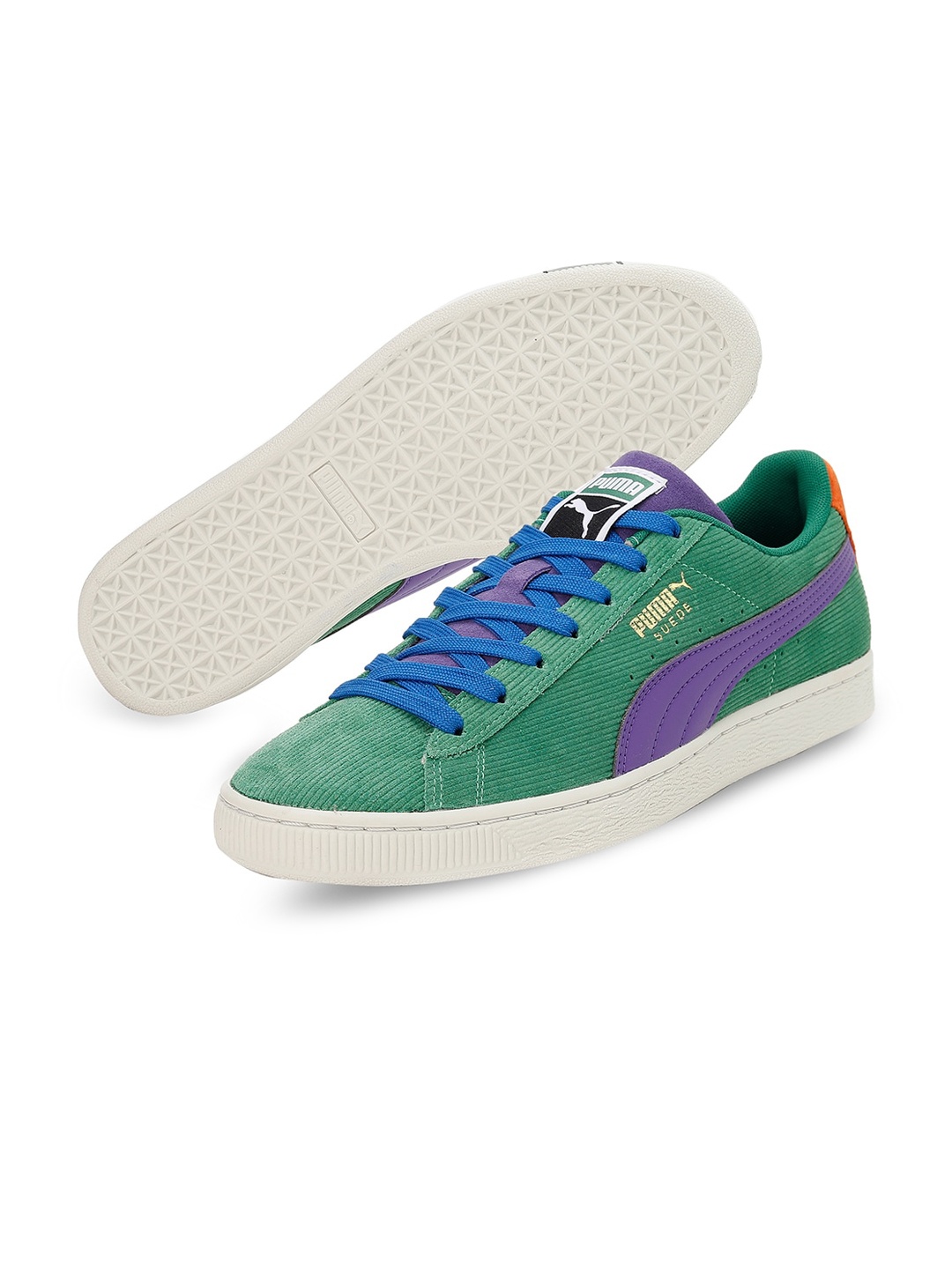 

Puma Men Suede Cord Colourblocked Sneakers, Green