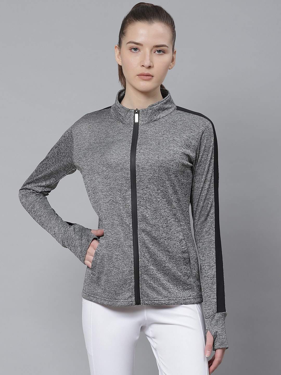 

CHKOKKO Women Lightweight Outdoor Sporty Jacket, Grey