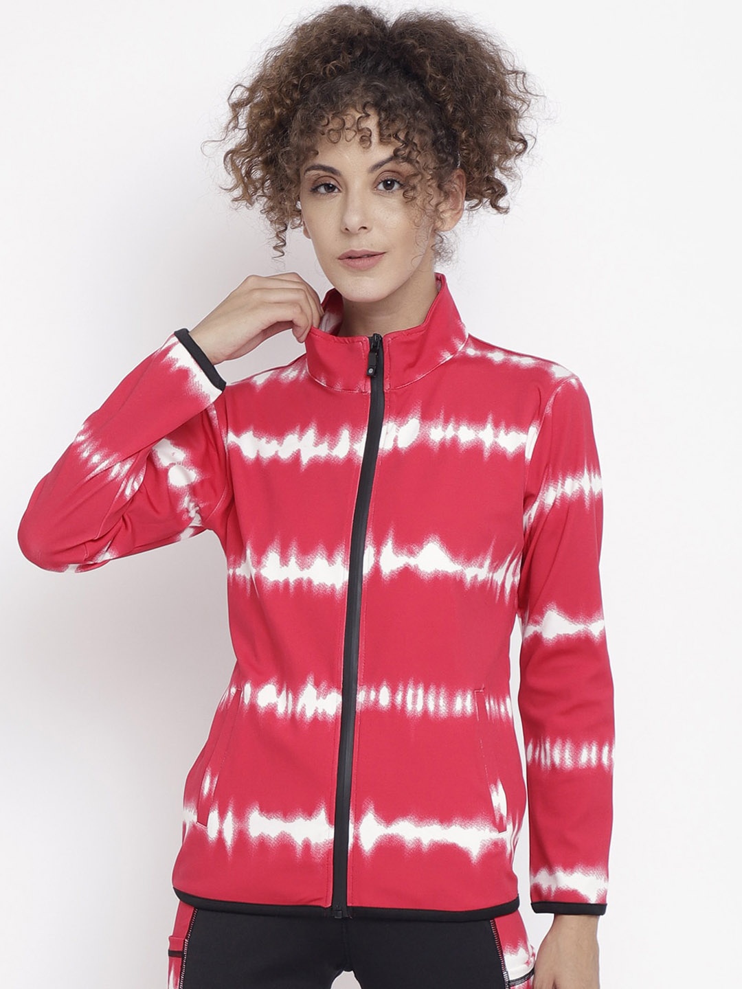 

CHKOKKO Women Lightweight Sporty Jacket, Red