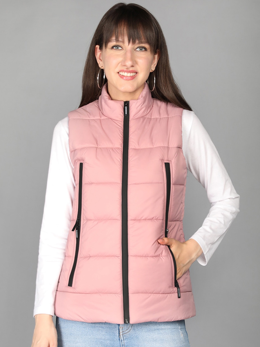 

CHKOKKO Women Lightweight Padded Jacket, Pink