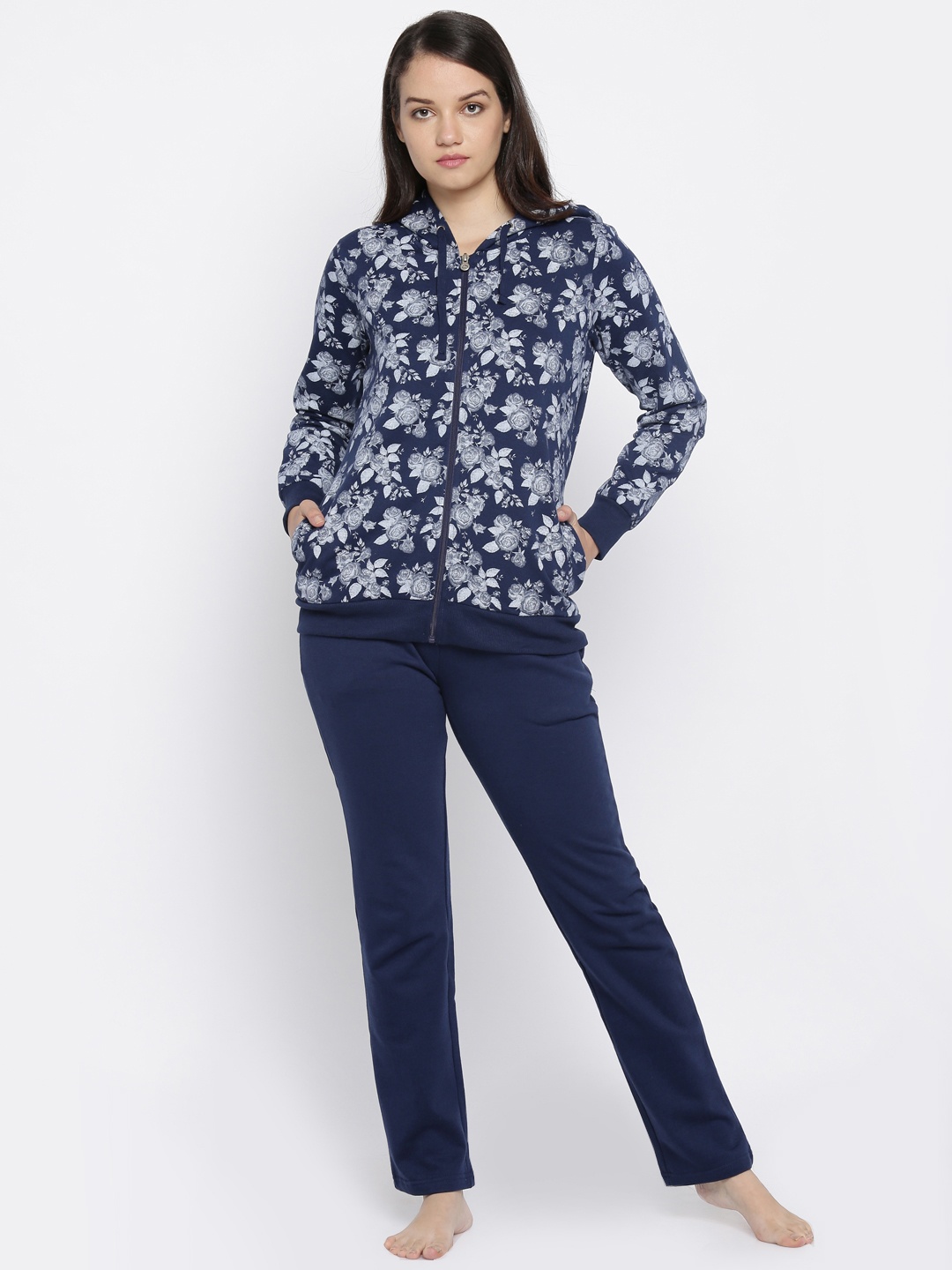 

Sweet Dreams Navy Blue Printed Night Suit 2117G7