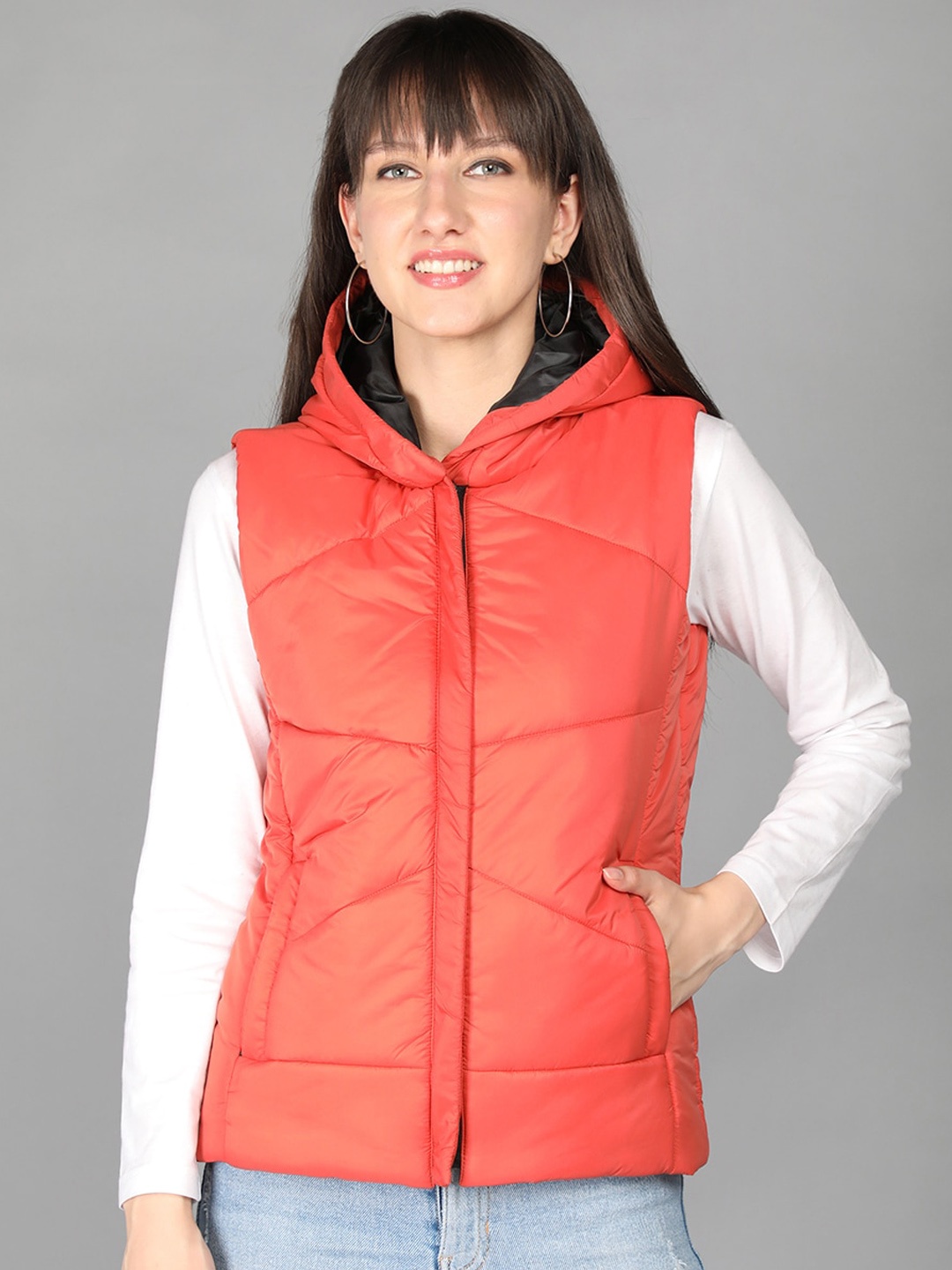 

CHKOKKO Women Lightweight Quilted Jacket, Peach