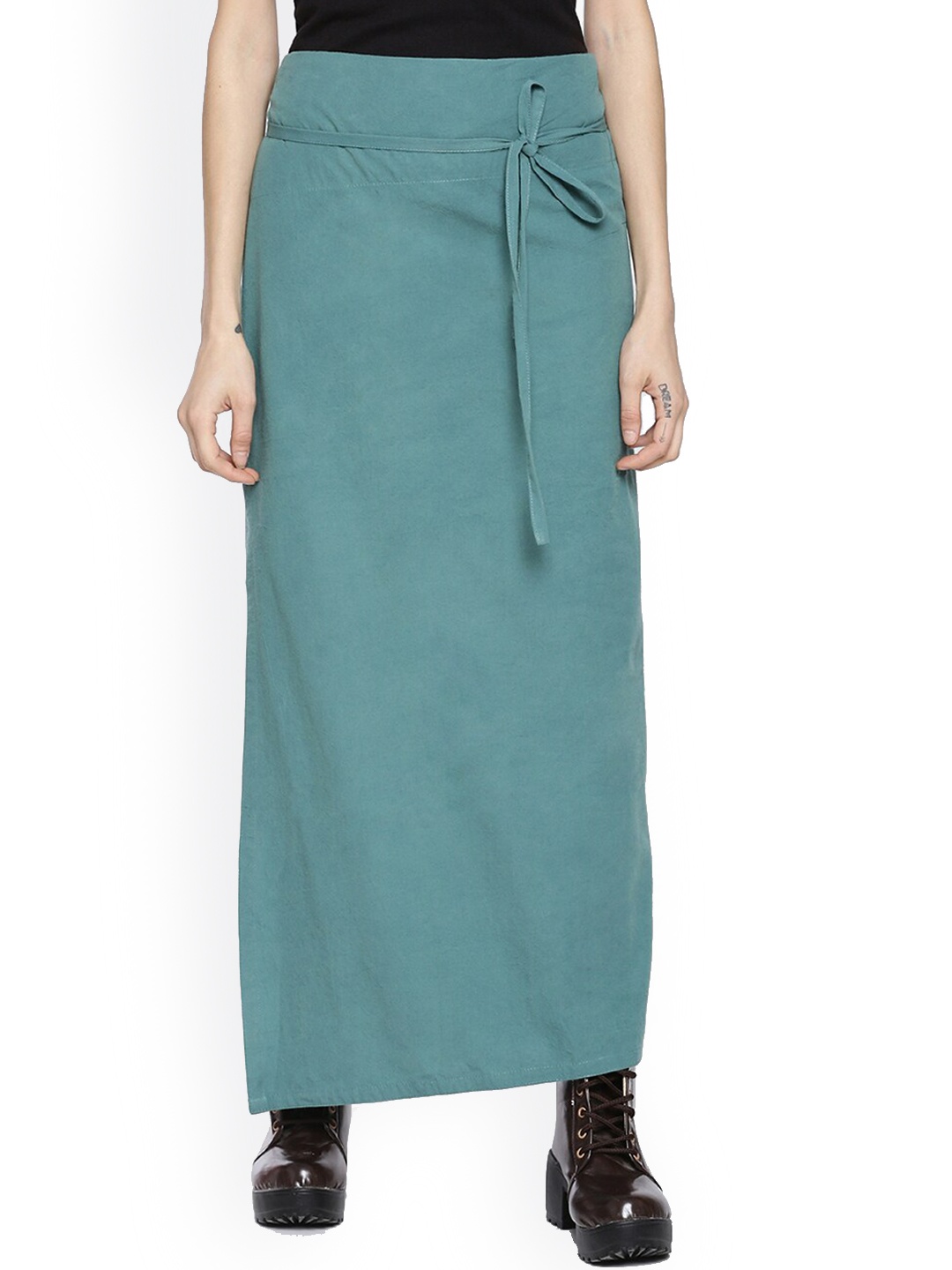 

GRASS by Gitika Goyal A Fruit A Day Maxi Wrap Skirt, Blue