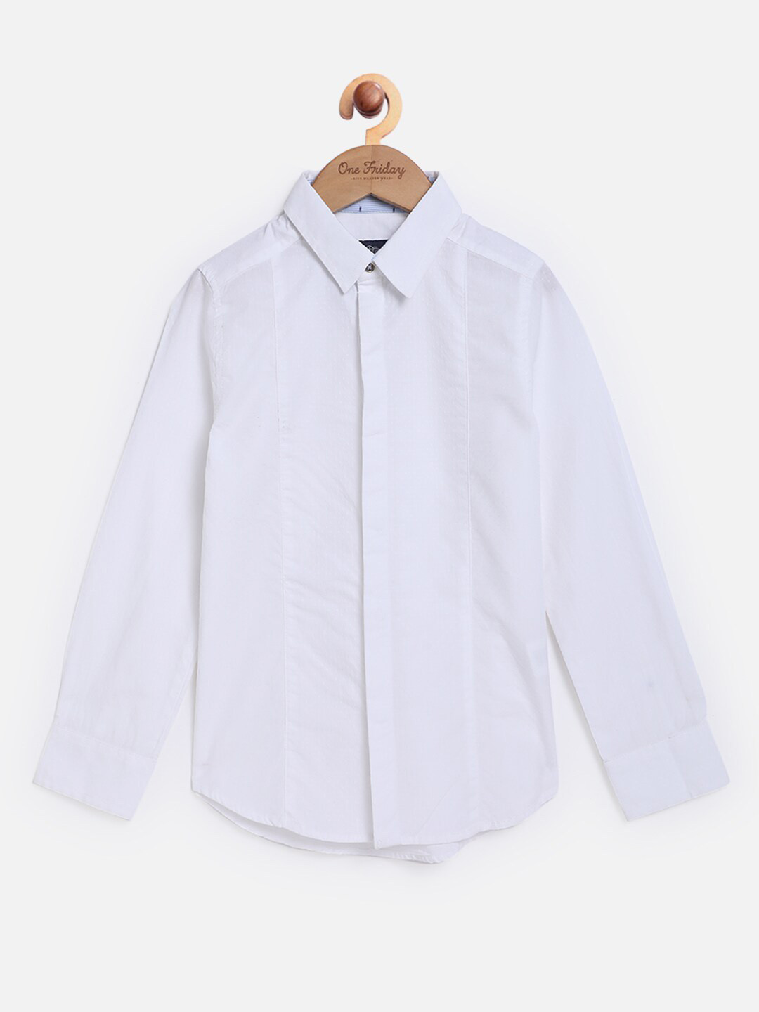 

One Friday Boys Casual Pure Cotton Shirt, Off white