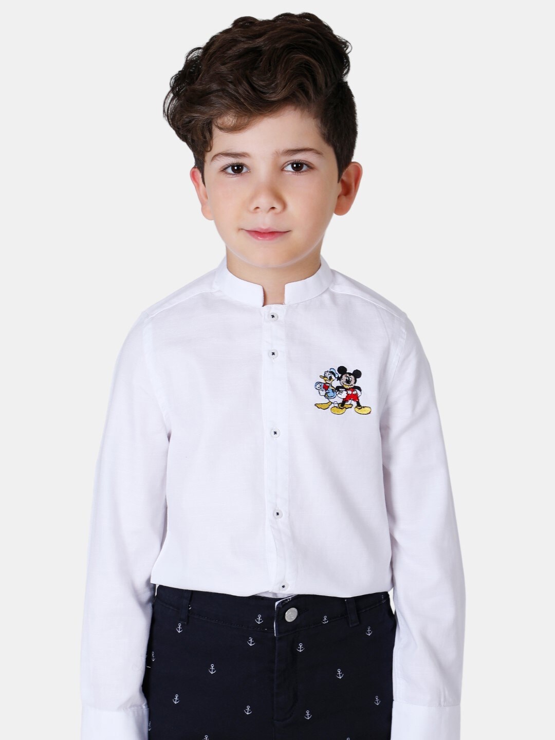 

One Friday Boys Casual Pure Cotton Shirt, White