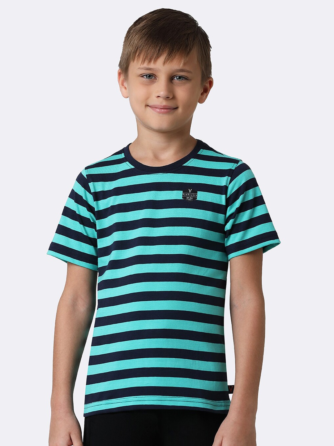 

Van Heusen Boys Smart Tech Easy Stain Release T-Shirt, Turquoise blue