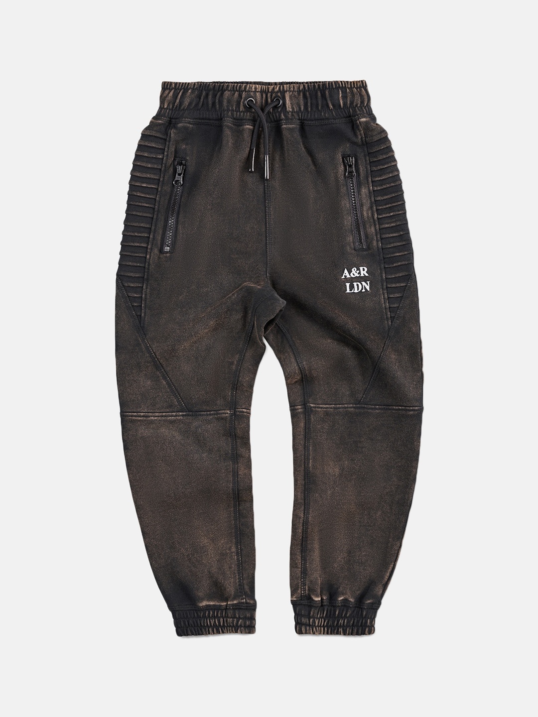 

Angel & Rocket Boys Cotton Slim Fit Easy Wash Joggers, Brown