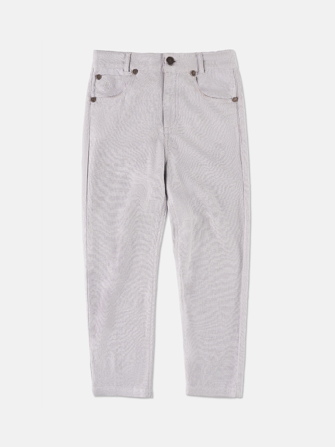 

Angel & Rocket Boys Mid-Rise Cotton Trousers, Grey