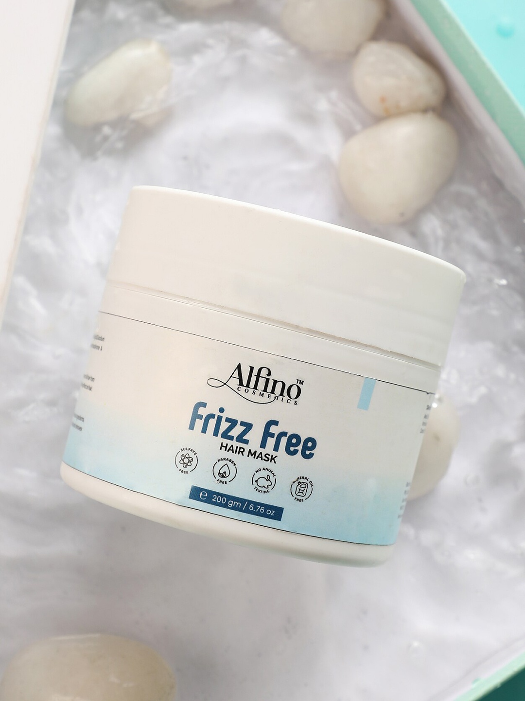 

Alfino Frizz Free Hair Mask 200gm, White