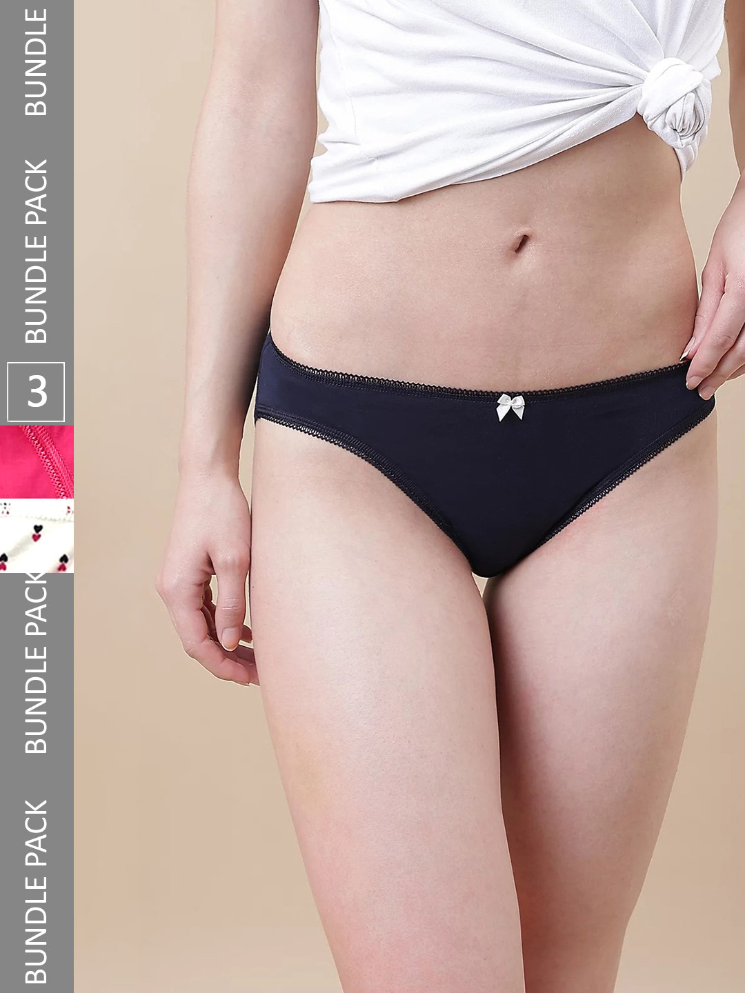 

Marks & Spencer Women Pack Of 3 Basic Briefs, Pink