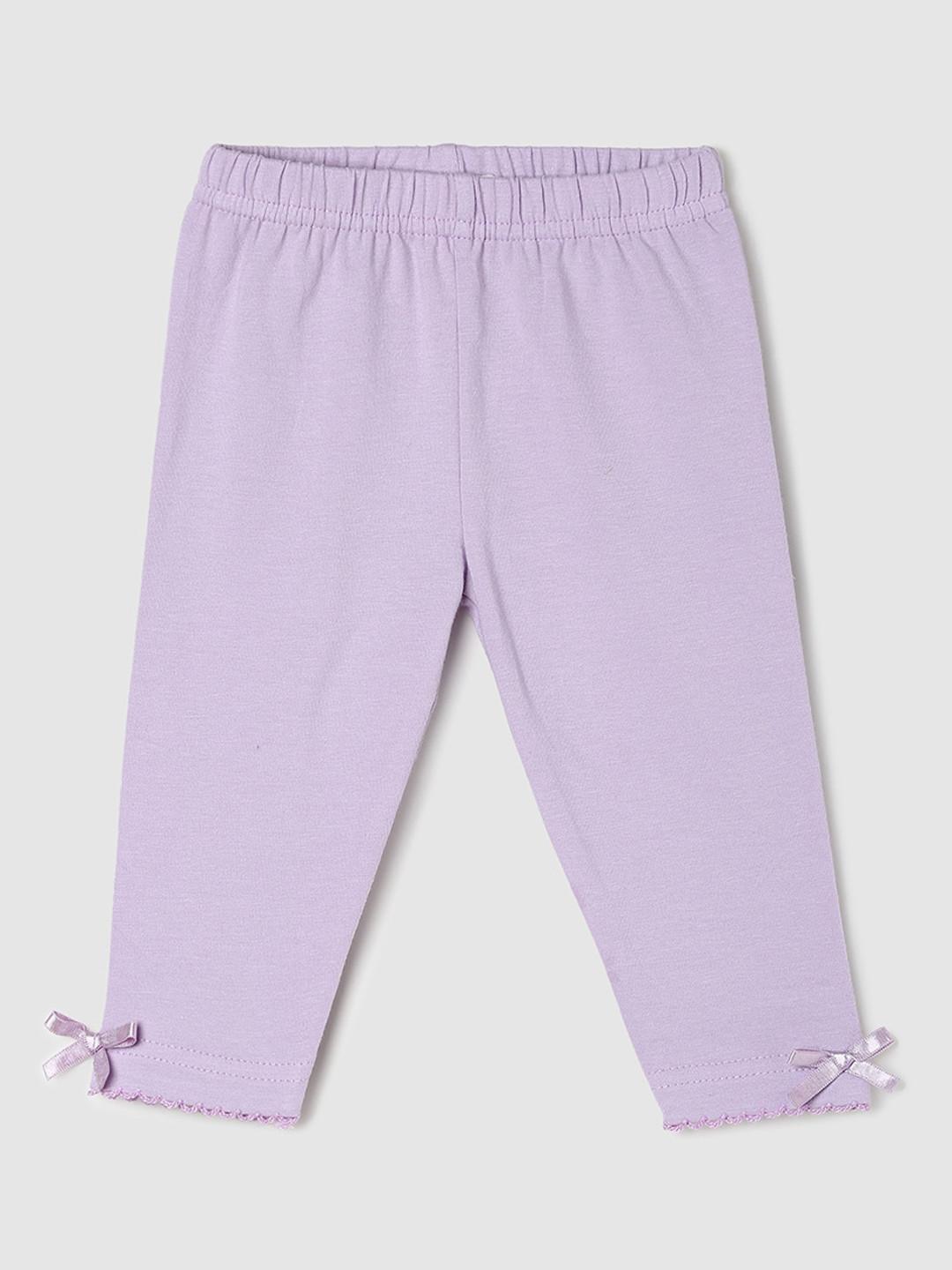 

max Girls Ankle-Length Cotton Leggings, Lavender
