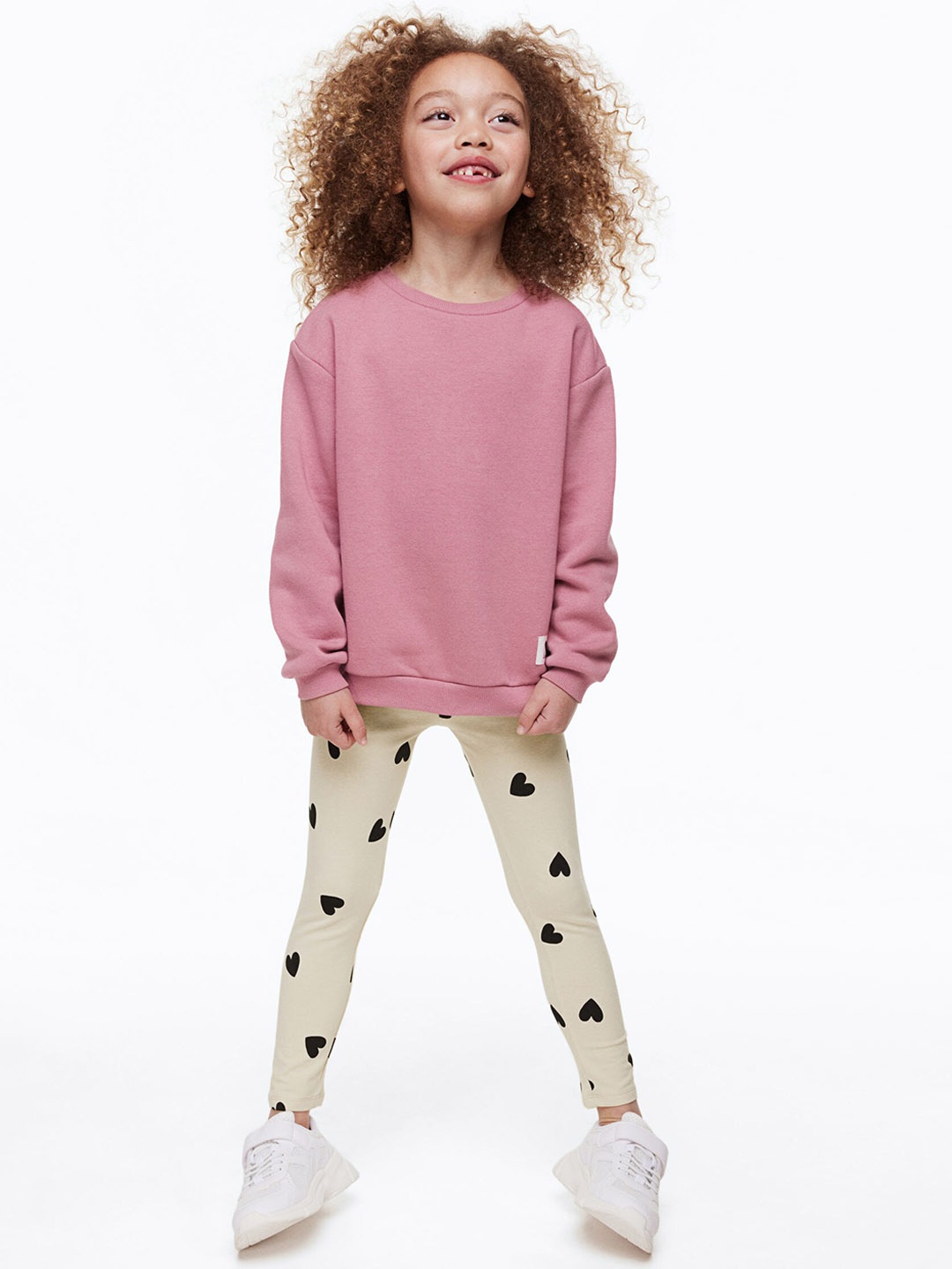 

H&M Girls Leggings, Beige