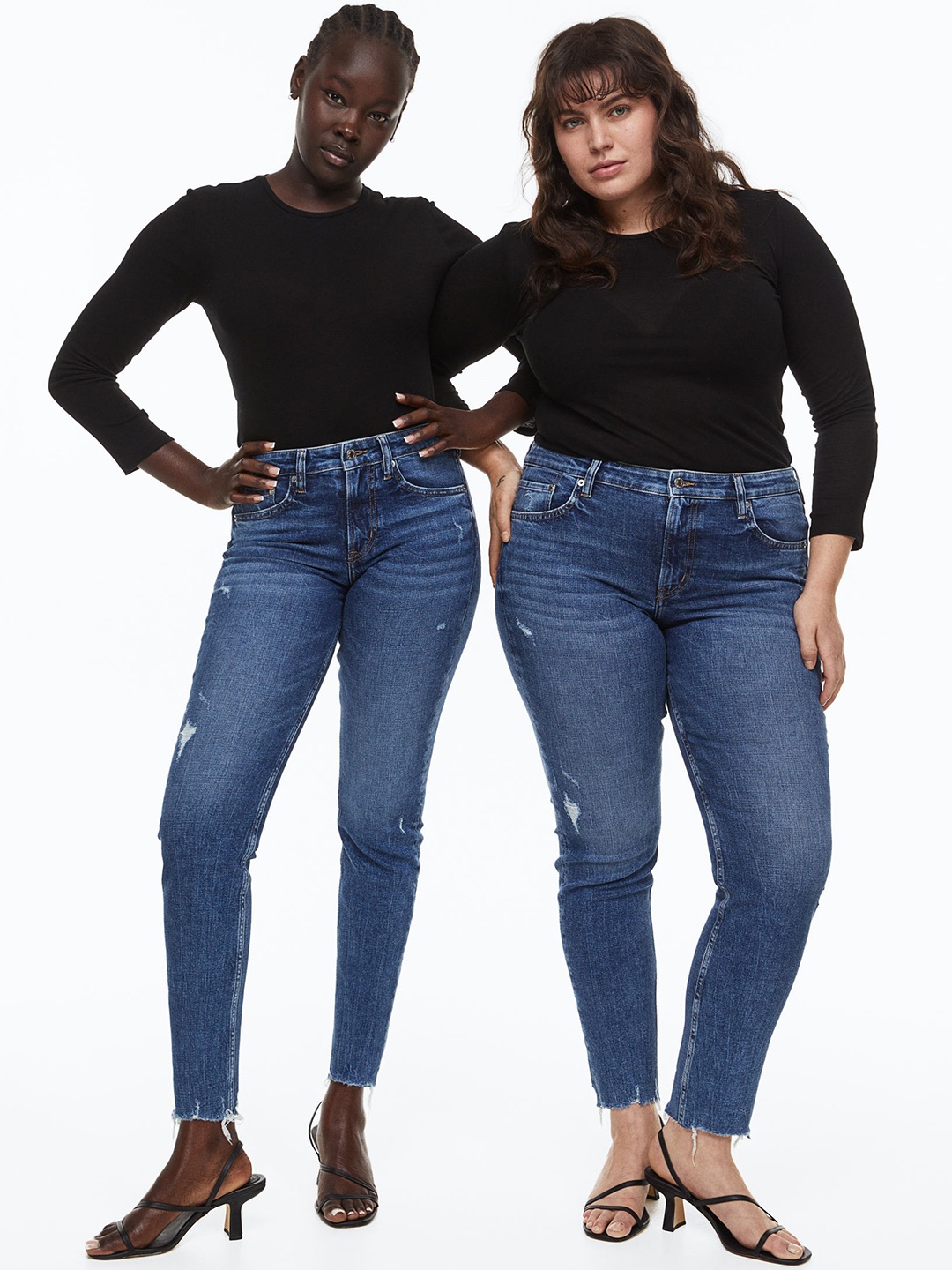 

H&M Women Skinny Ankle Jeans, Blue