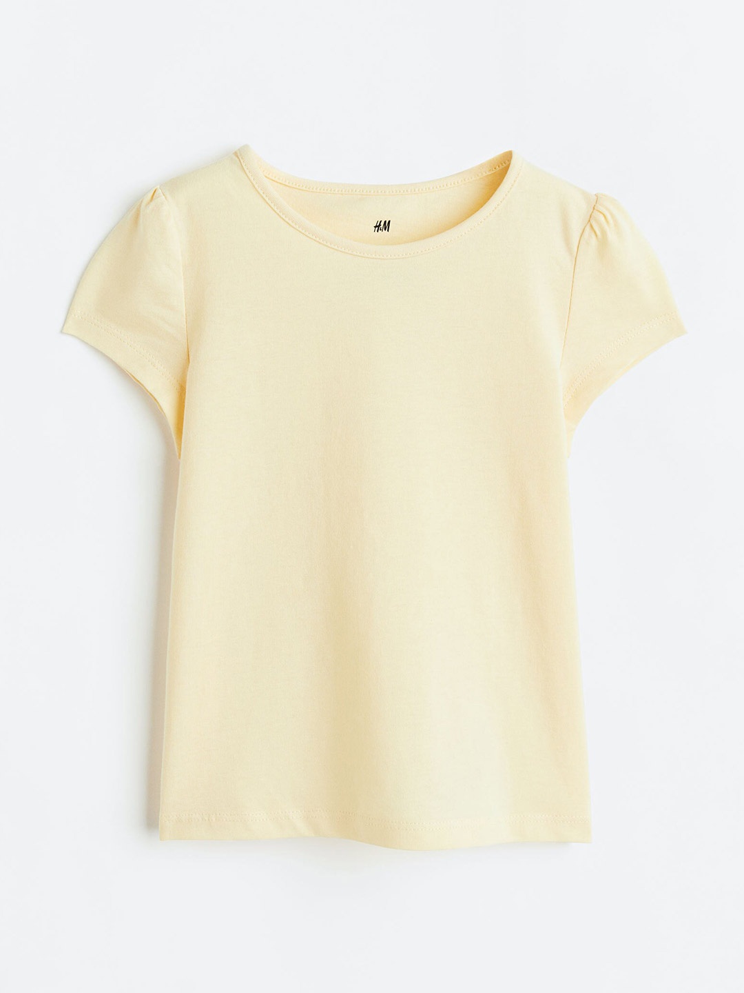 

H&M Girls Cotton Jersey Top, Yellow