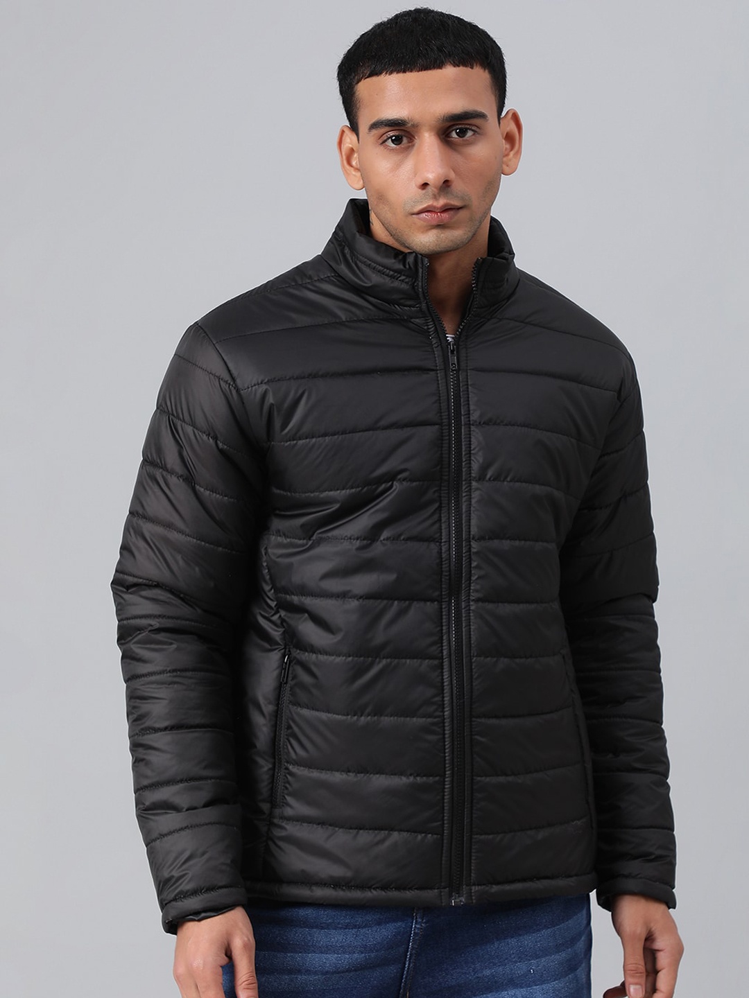 

Kotty Men Mock Collar Puffer Jacket, Black