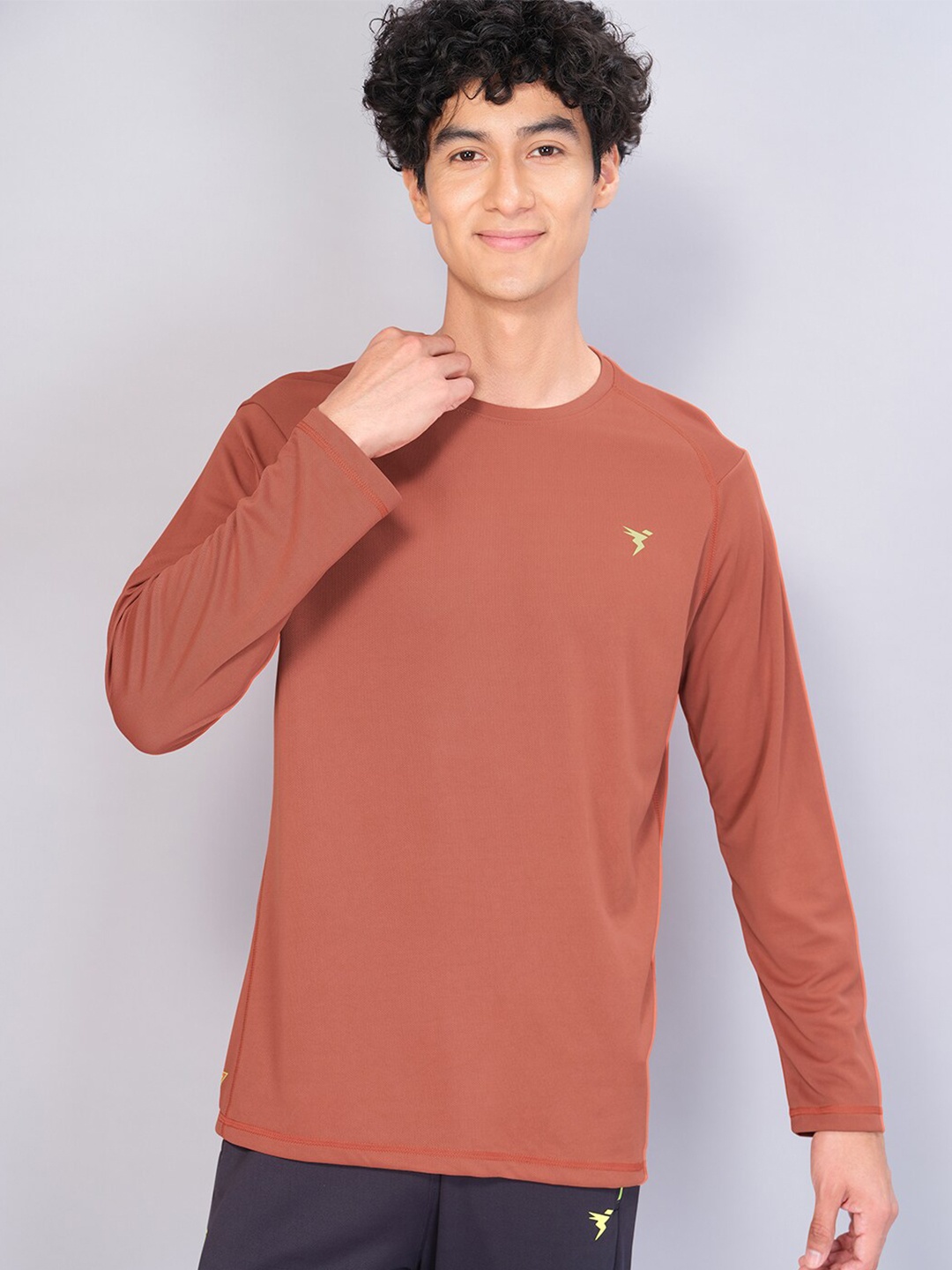 

Technosport Regular Fit Antimicrobial T-shirt, Rust