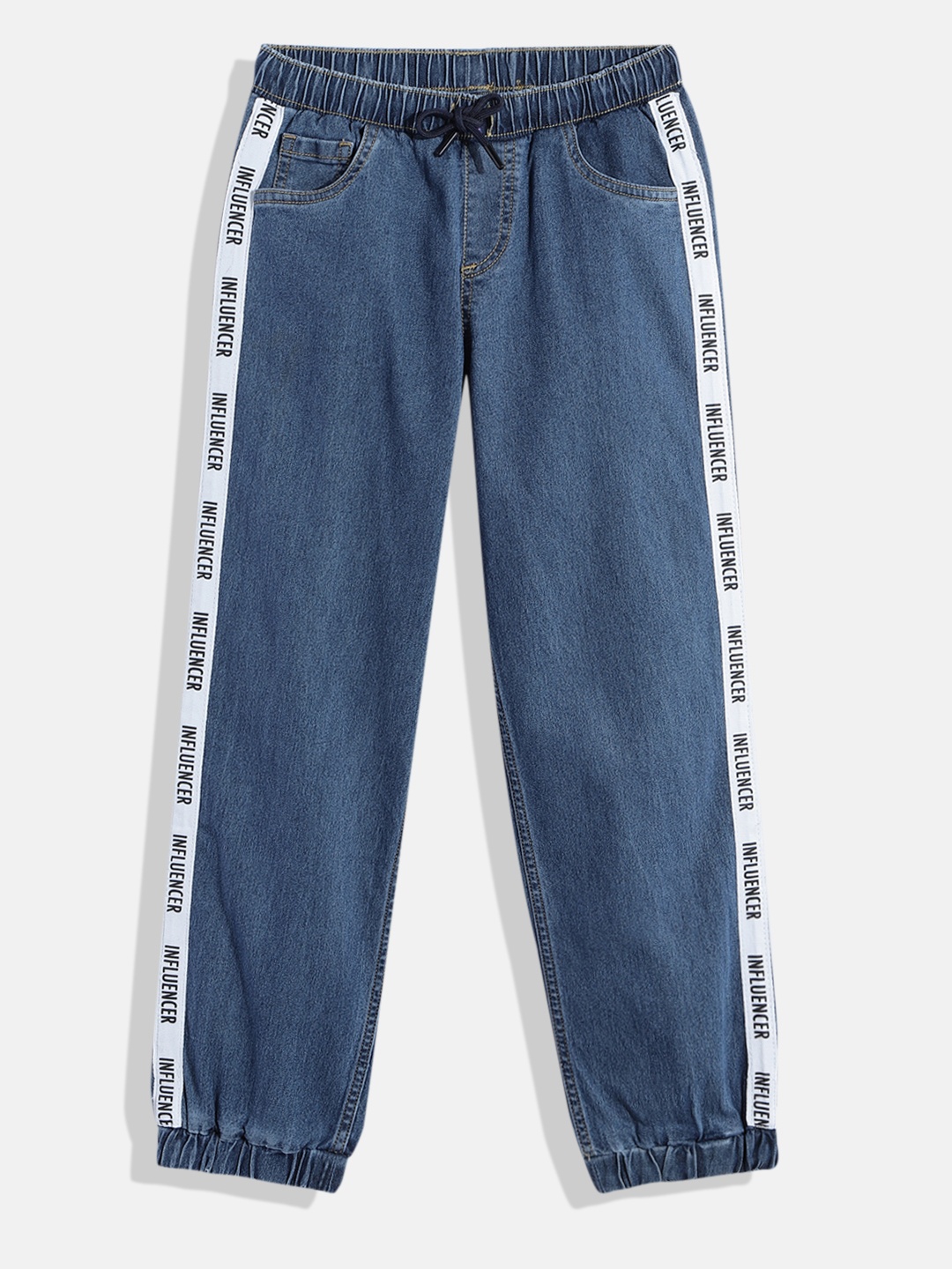

HERE&NOW Girls Jogger Fit Clean Look Stretchable Jeans, Blue