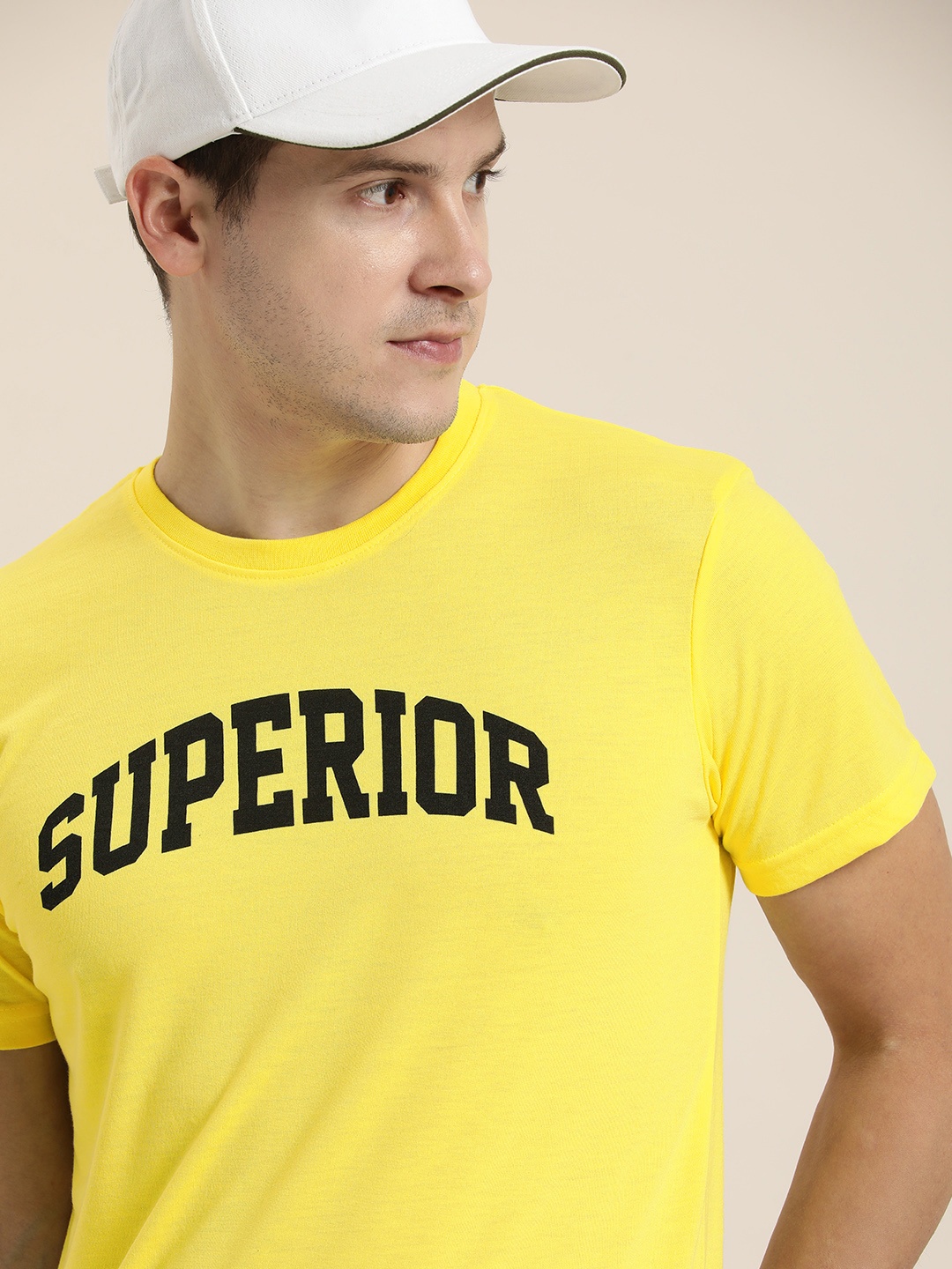 

Moda Rapido Men Typography Printed T-shirt, Yellow