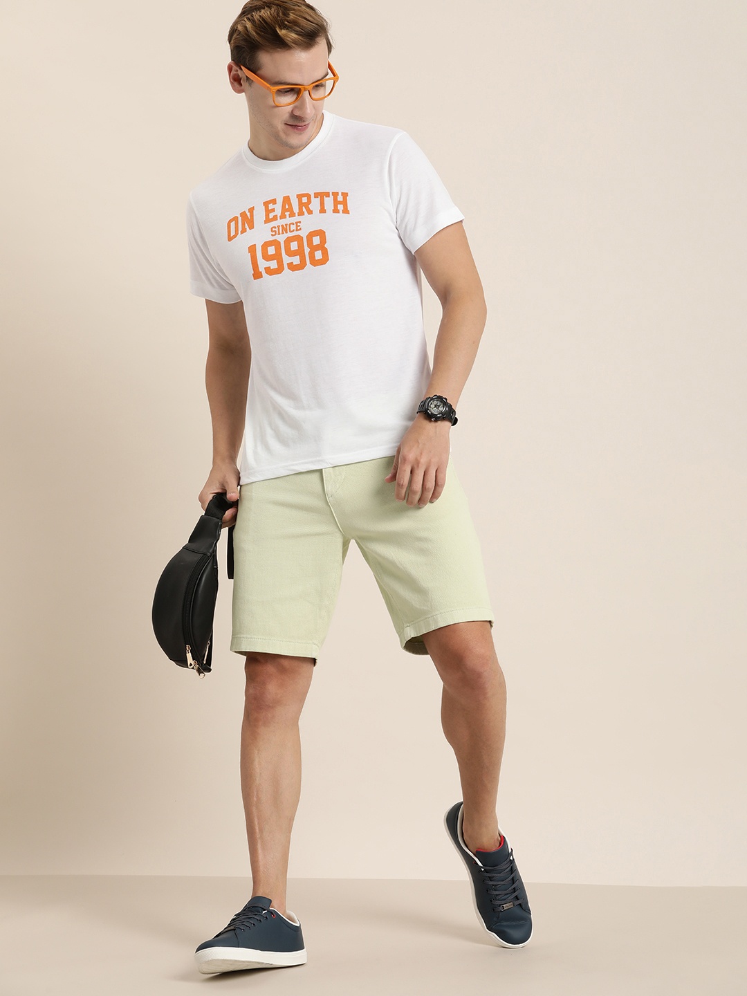 

Moda Rapido Men Varsity Typography Printed T-shirt, White