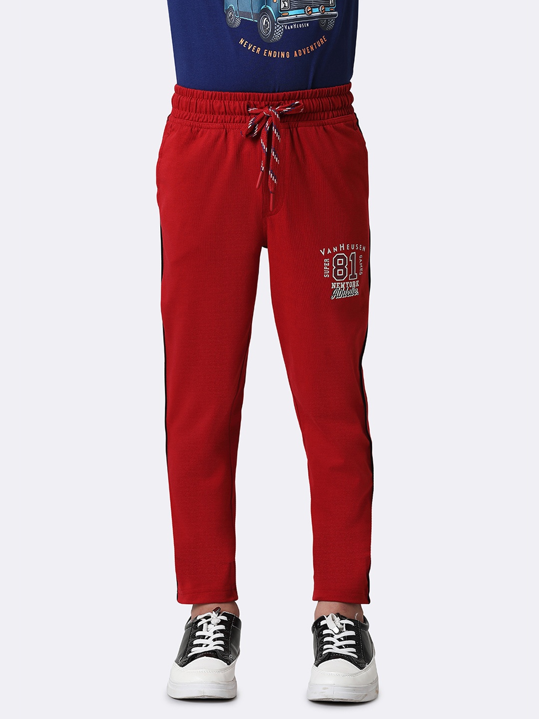 

Van Heusen Boys Cotton Track Pants, Red