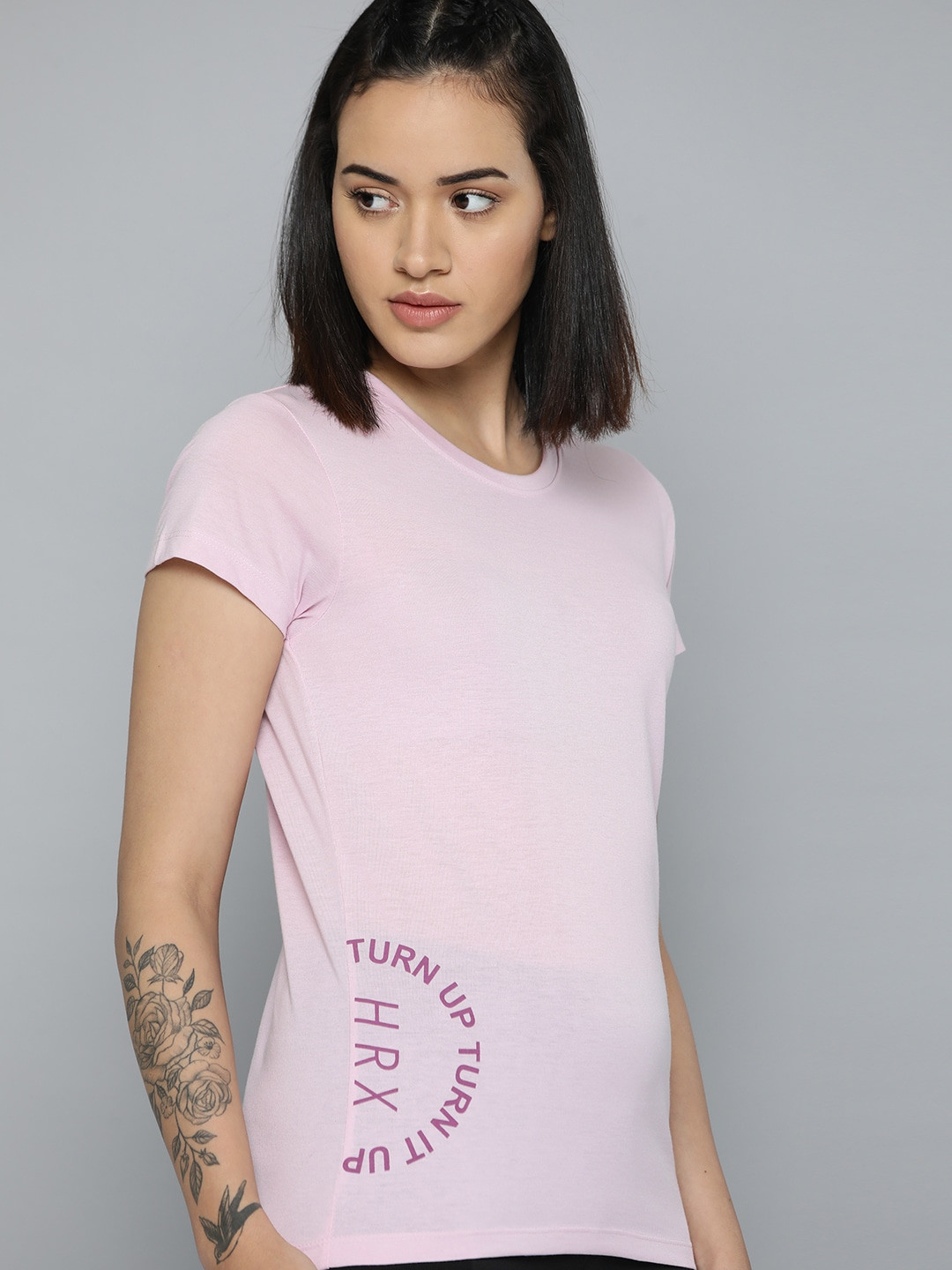 

HRX by Hrithik Roshan Printed Detail Lifestyle T-shirt, Lavender