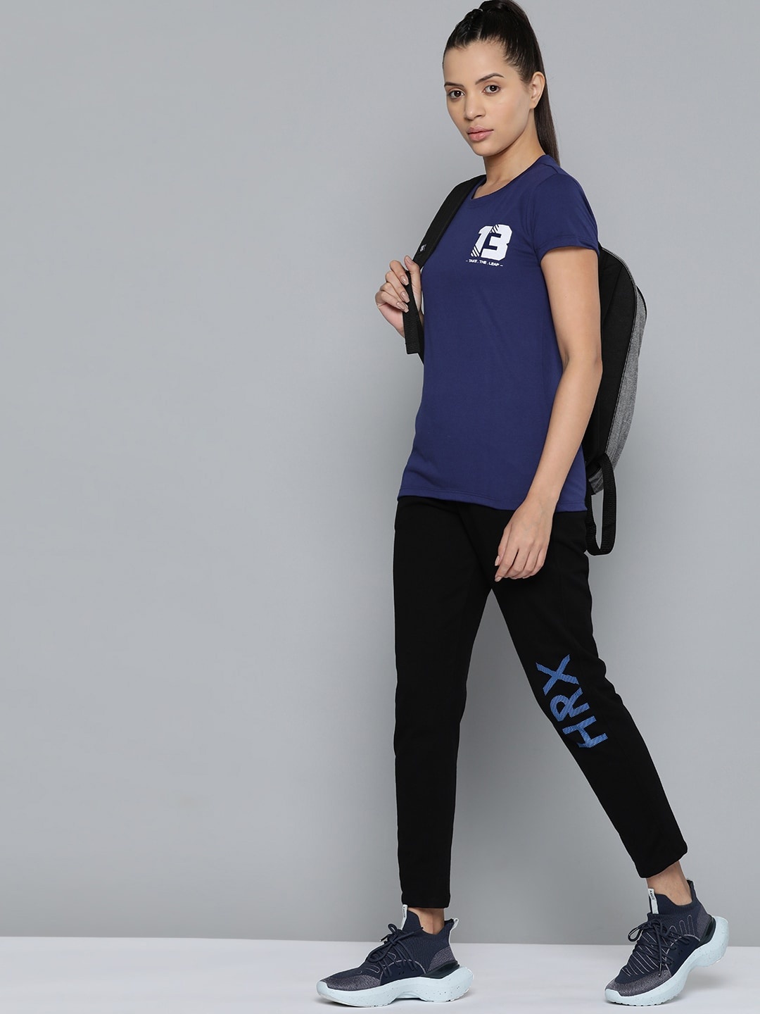 

HRX by Hrithik Roshan Printed Detail Lifestyle T-shirt, Navy blue