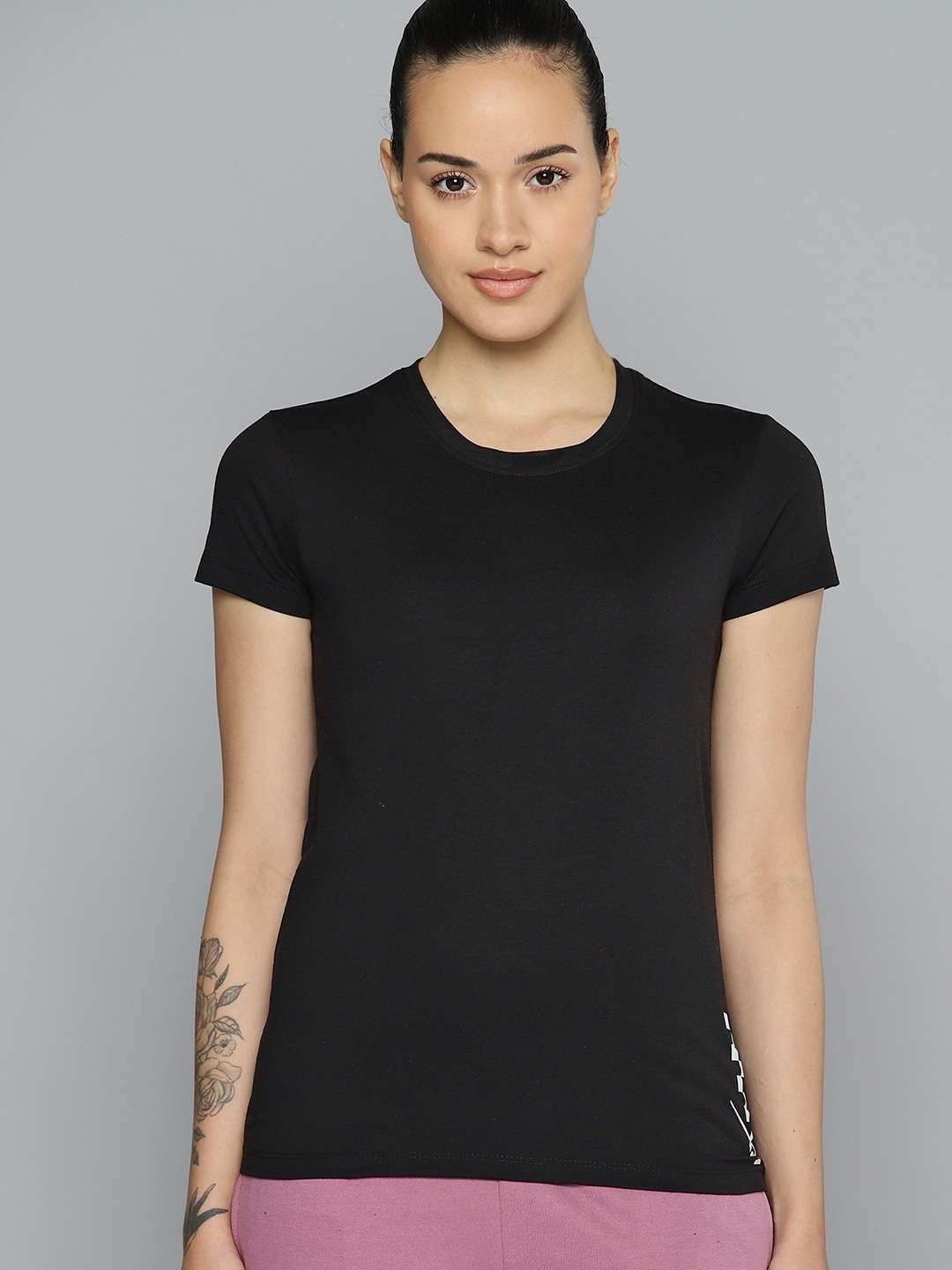 

HRX by Hrithik Roshan Printed Detail Lifestyle T-shirt, Black