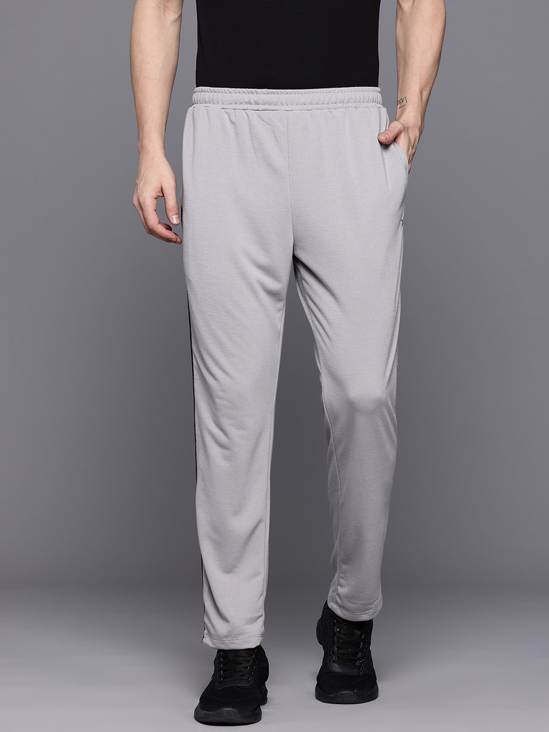 

HRX by Hrithik Roshan Men Solid Track Pants, Grey