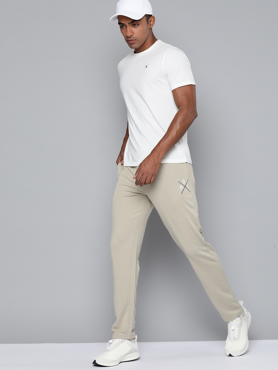 

HRX by Hrithik Roshan Men Regular Fit Track Pants, Beige