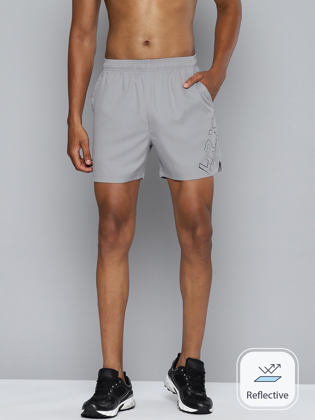 

HRX by Hrithik Roshan Men Running Rapid-Dry Shorts, Grey