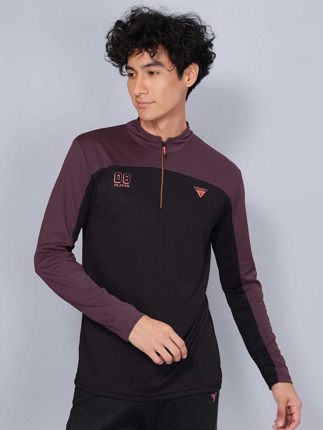 

Technosport Colourblocked Antimicrobial Training T-shirt, Mauve