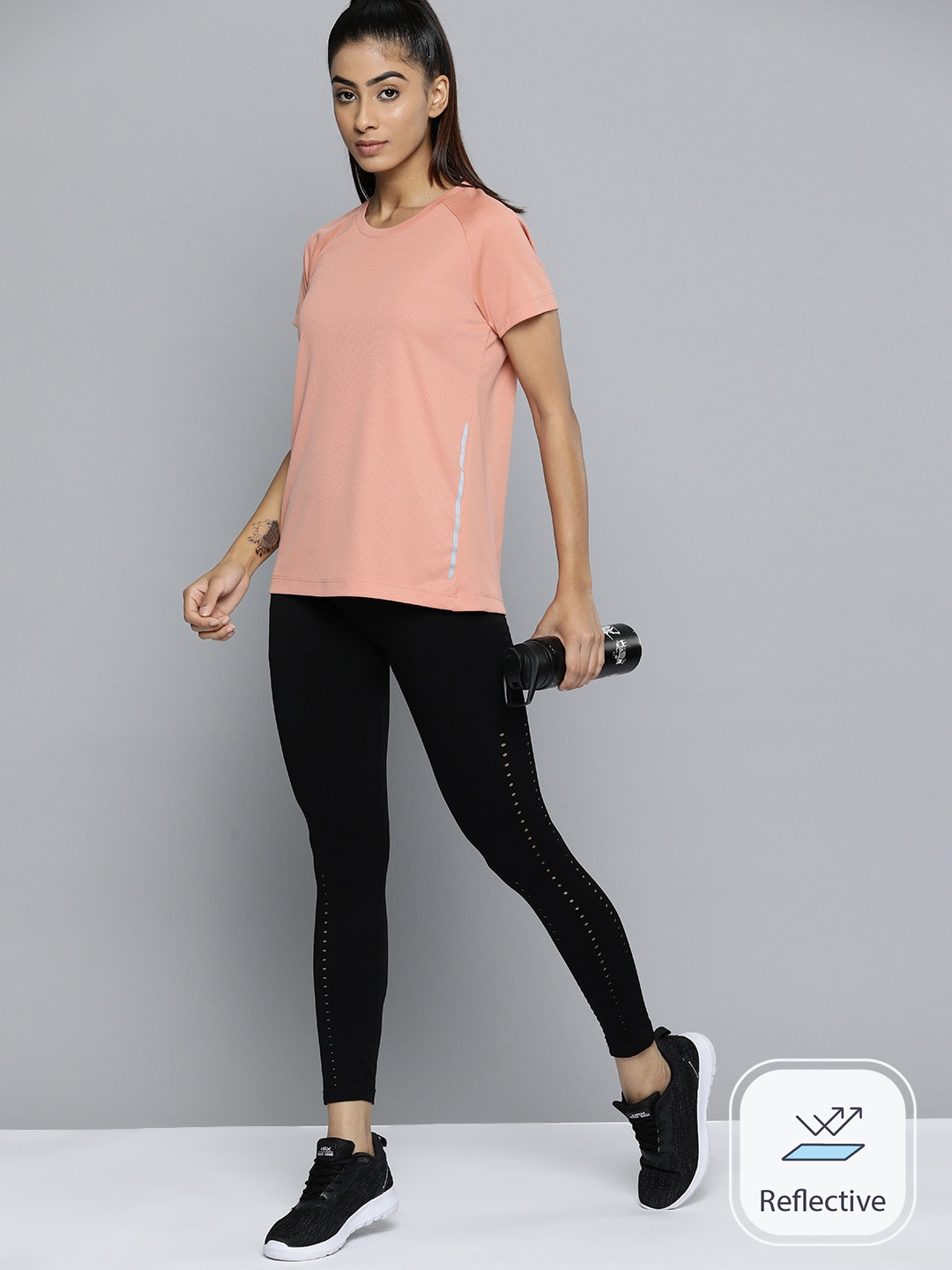 

HRX by Hrithik Roshan Rapid-Try Running T-shirt, Rose