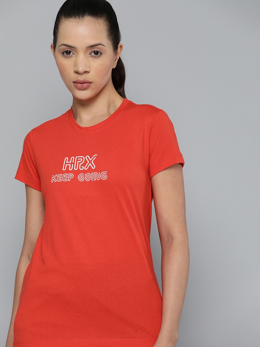 

HRX by Hrithik Roshan Printed Lifestyle T-shirt, Red