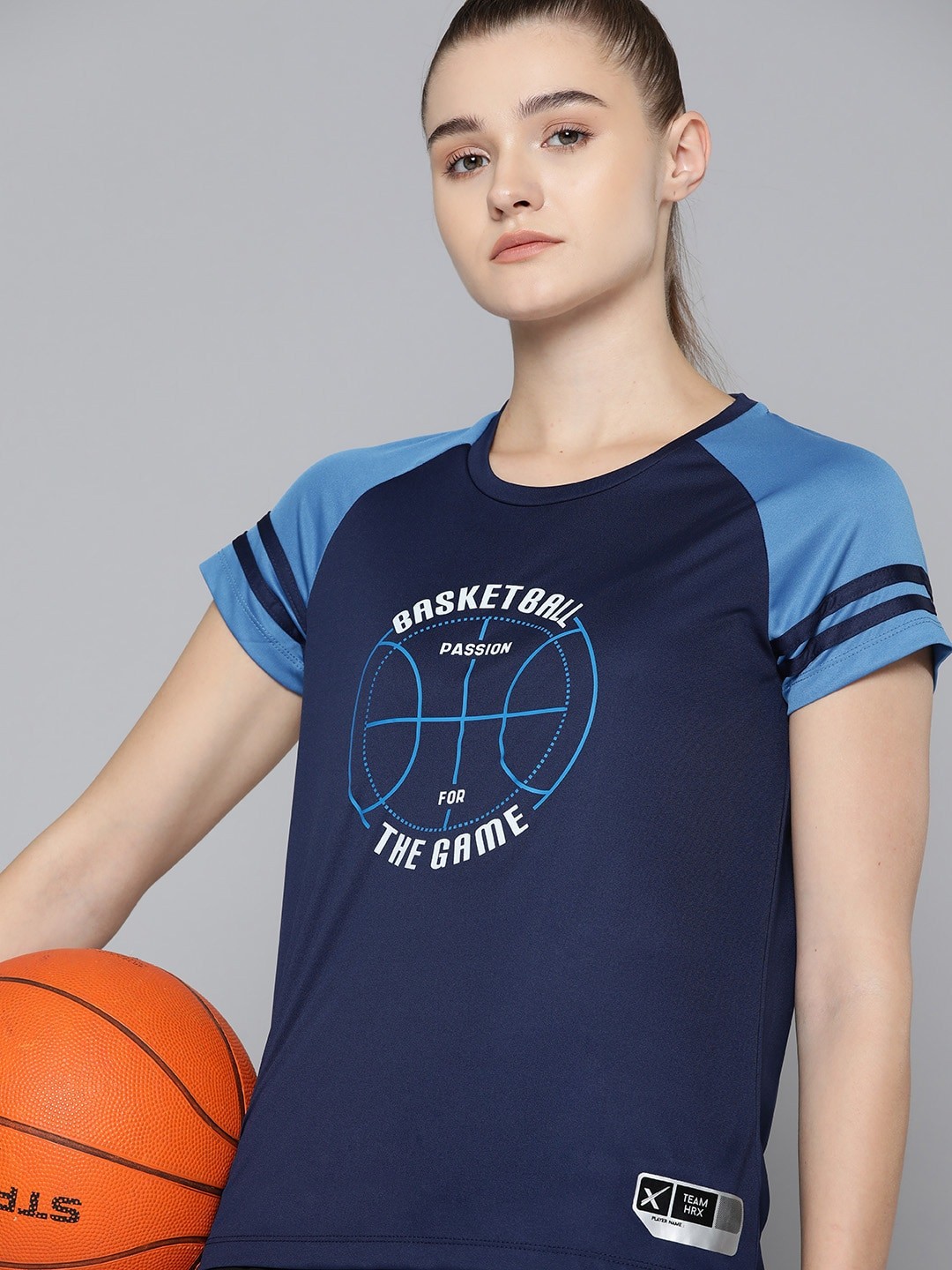 

HRX by Hrithik Roshan Women Typography Printed T-shirt, Blue