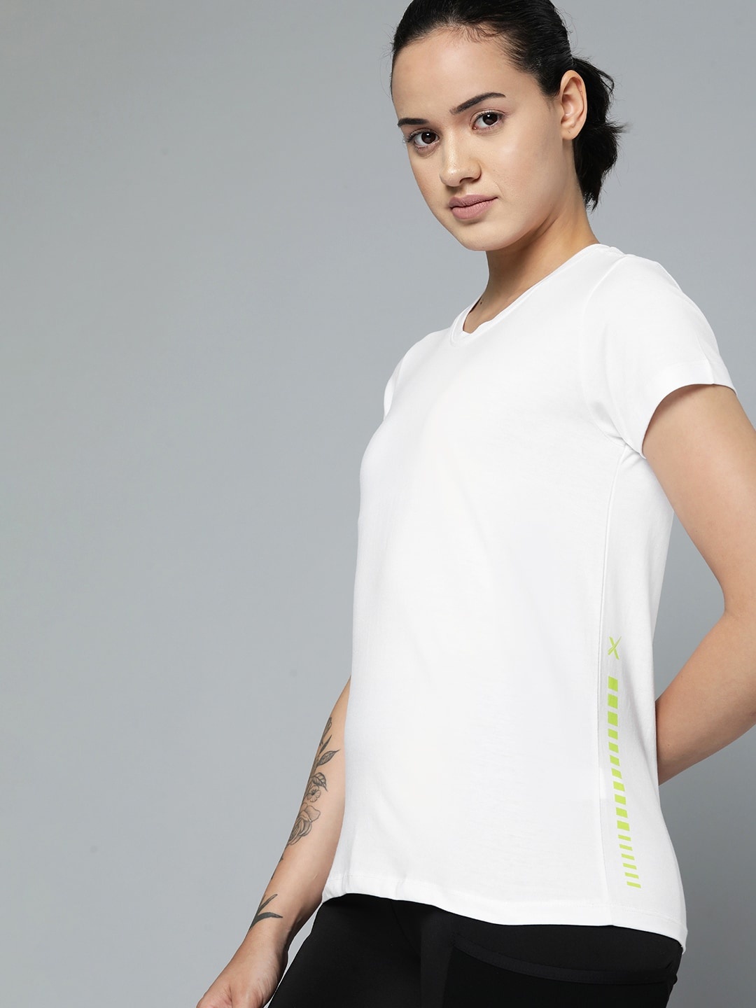

HRX by Hrithik Roshan Women Solid T-shirt, White