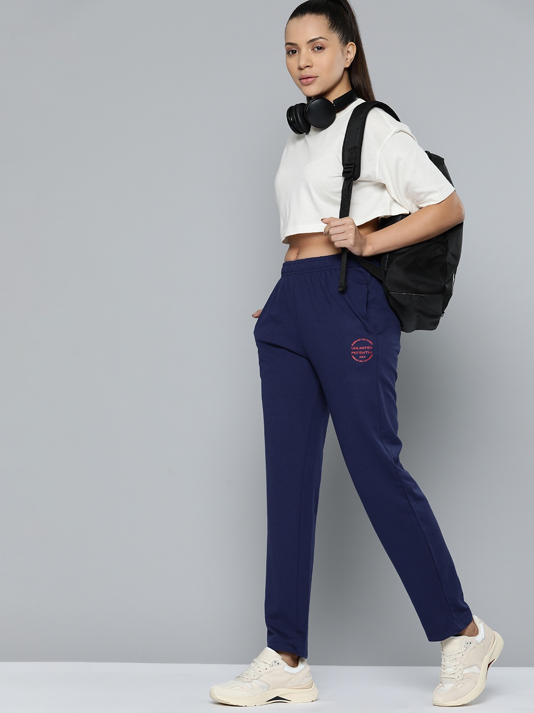 

HRX by Hrithik Roshan Women Lifestyle Track Pants, Blue