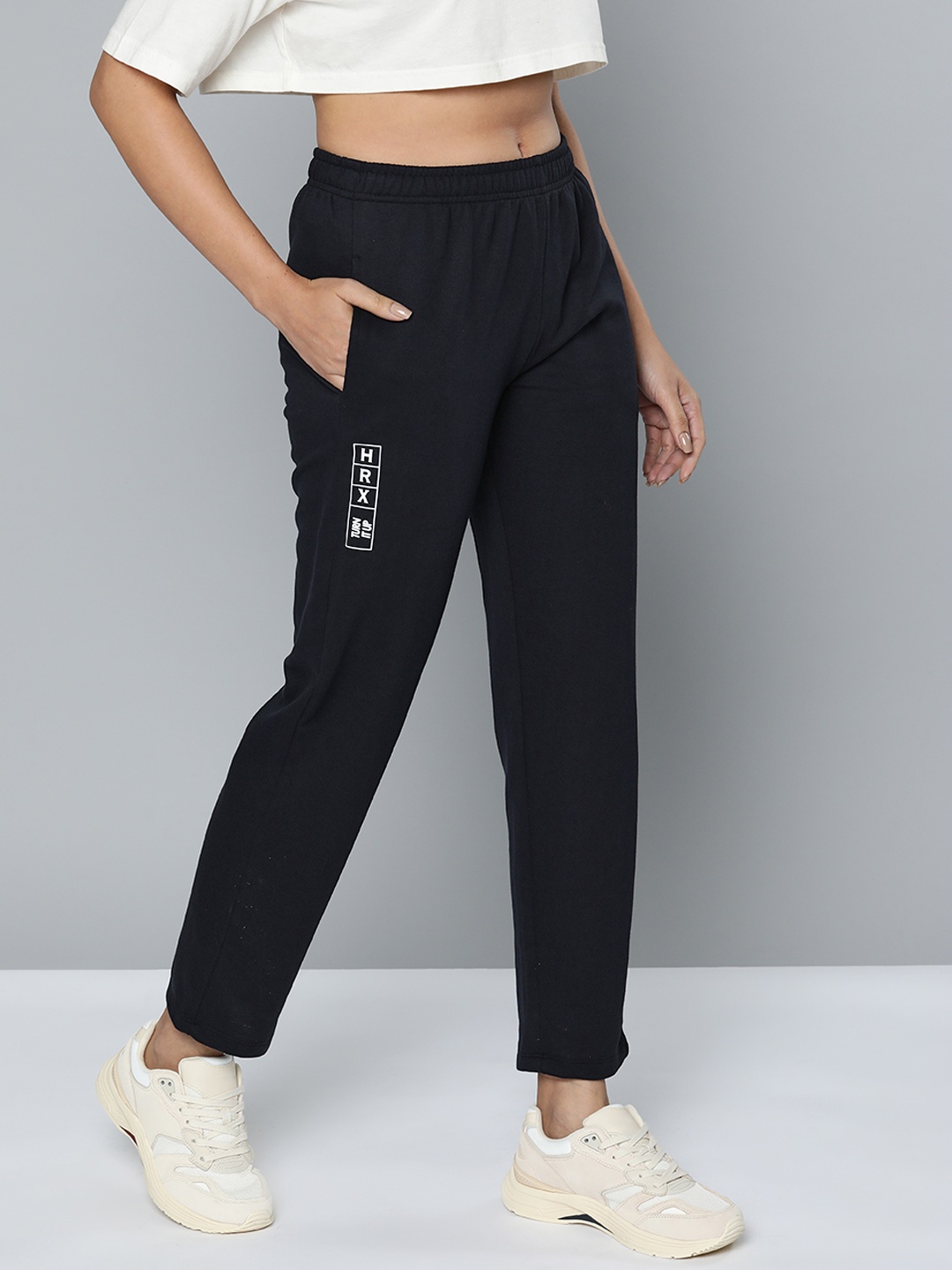 

HRX by Hrithik Roshan Women Lifestyle Track Pants, Black