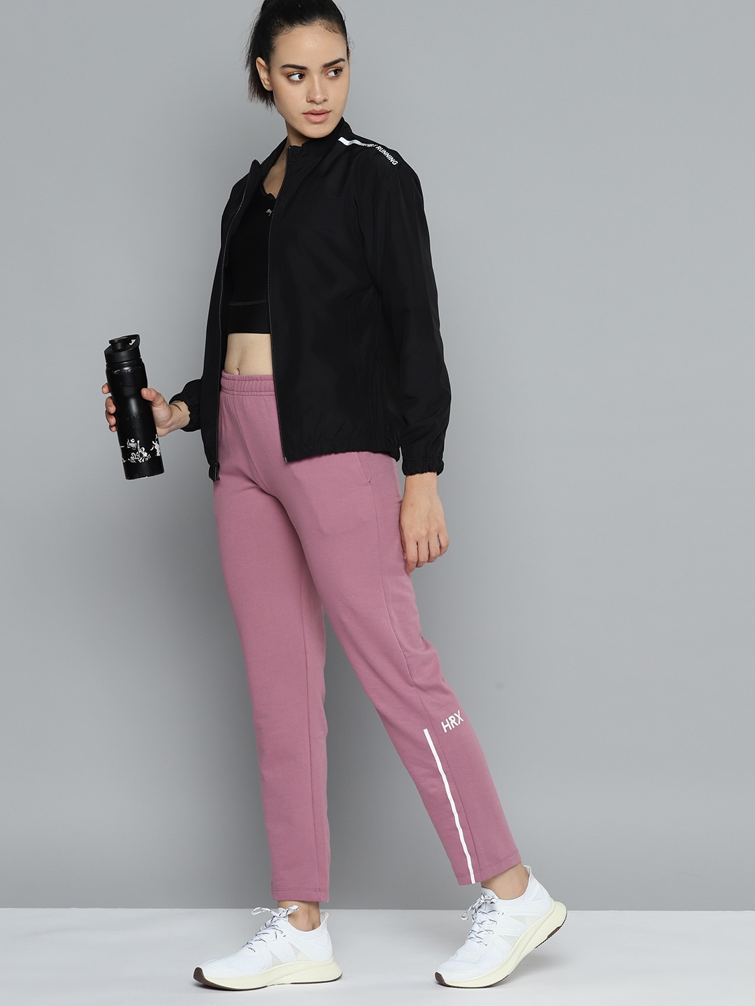 

HRX by Hrithik Roshan Women Solid Track Pants, Pink