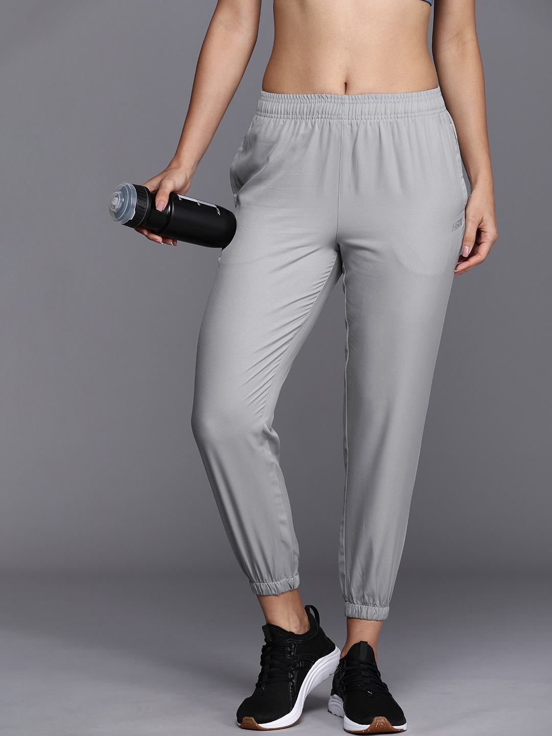 

HRX by Hrithik Roshan Women Rapid-Dry Running Joggers, Grey