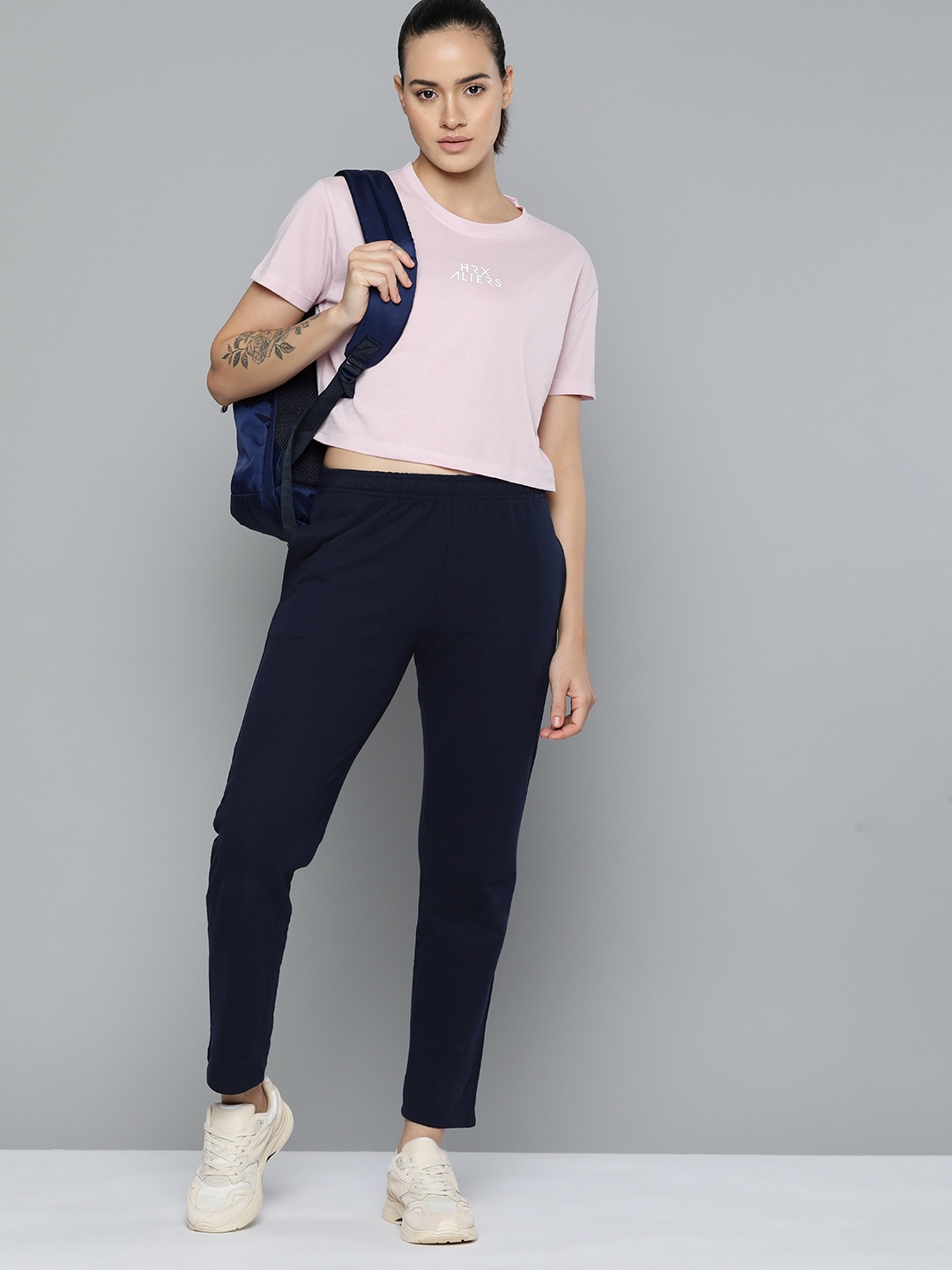 

HRX by Hrithik Roshan Women Casual Track Pants, Navy blue