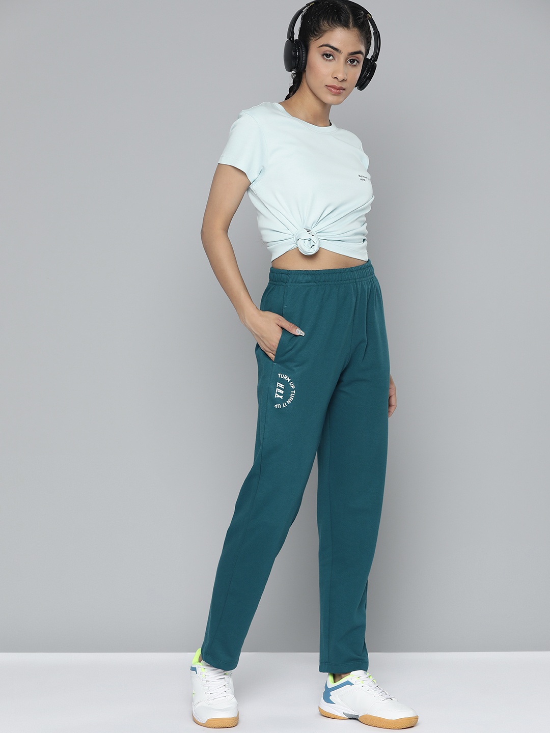 

HRX by Hrithik Roshan Regular Fit Track Pants, Teal