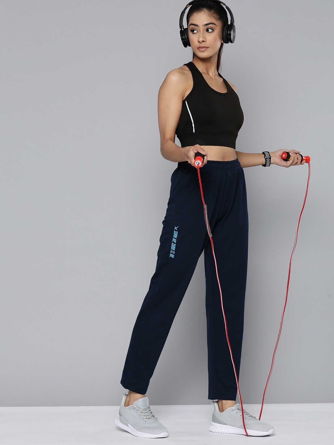 

HRX by Hrithik Roshan Women Lifestyle Track Pants, Navy blue