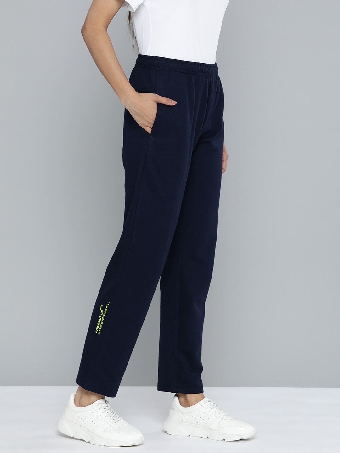 

HRX by Hrithik Roshan Women Lifestyle Track Pants, Navy blue