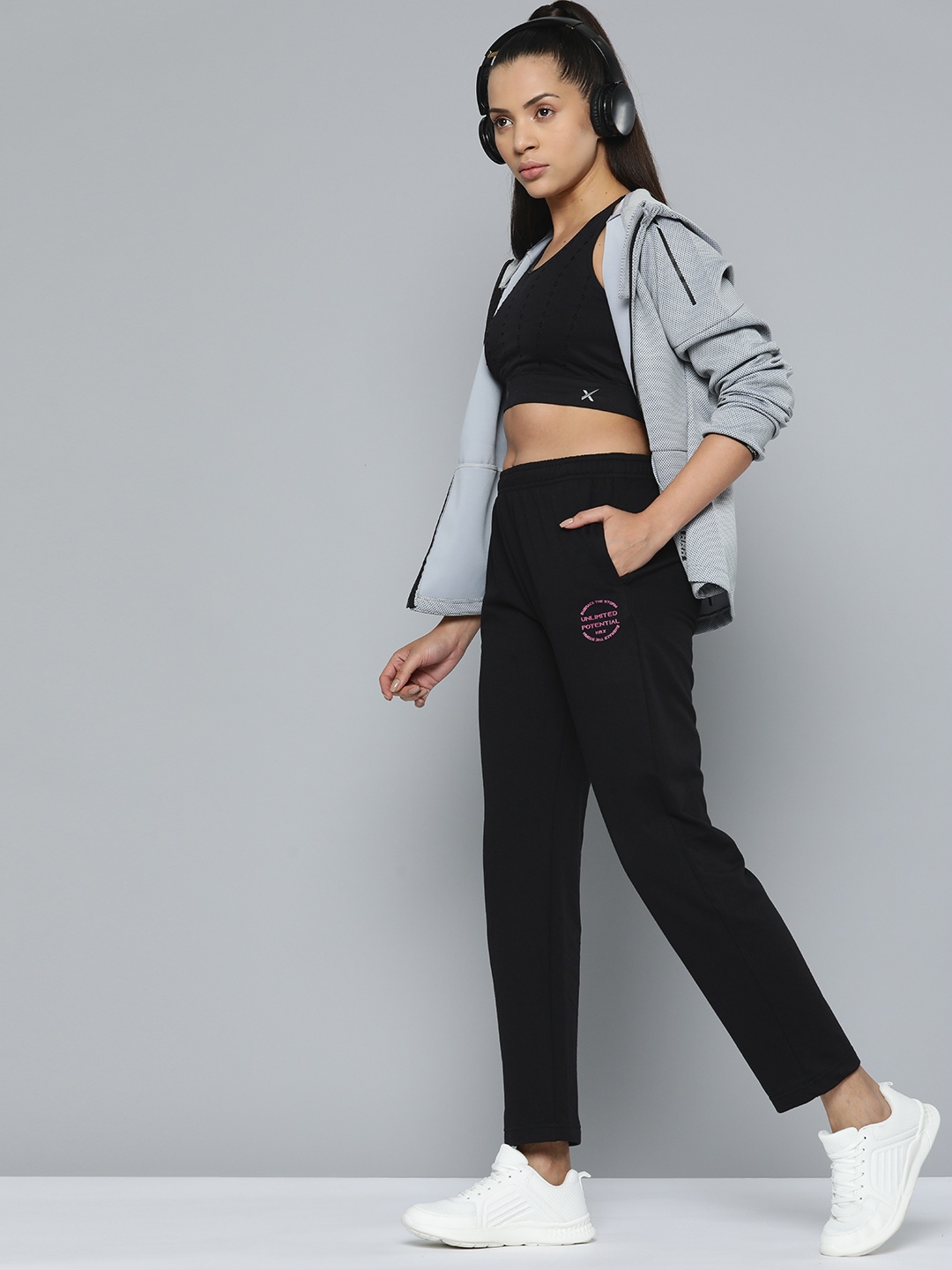 

HRX by Hrithik Roshan Women Lifestyle Track Pants, Black