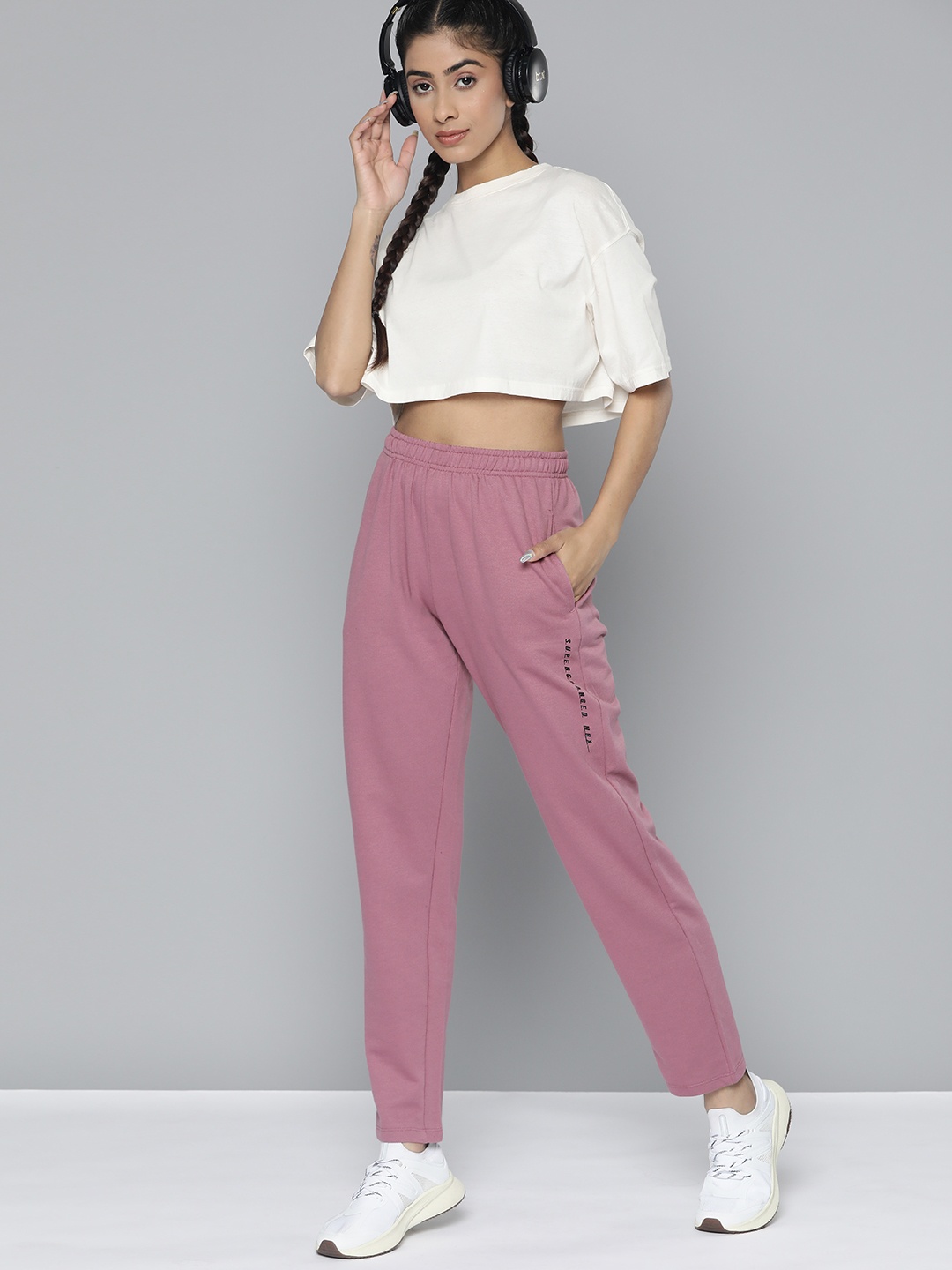 

HRX by Hrithik Roshan Regular Fit Track Pants, Pink