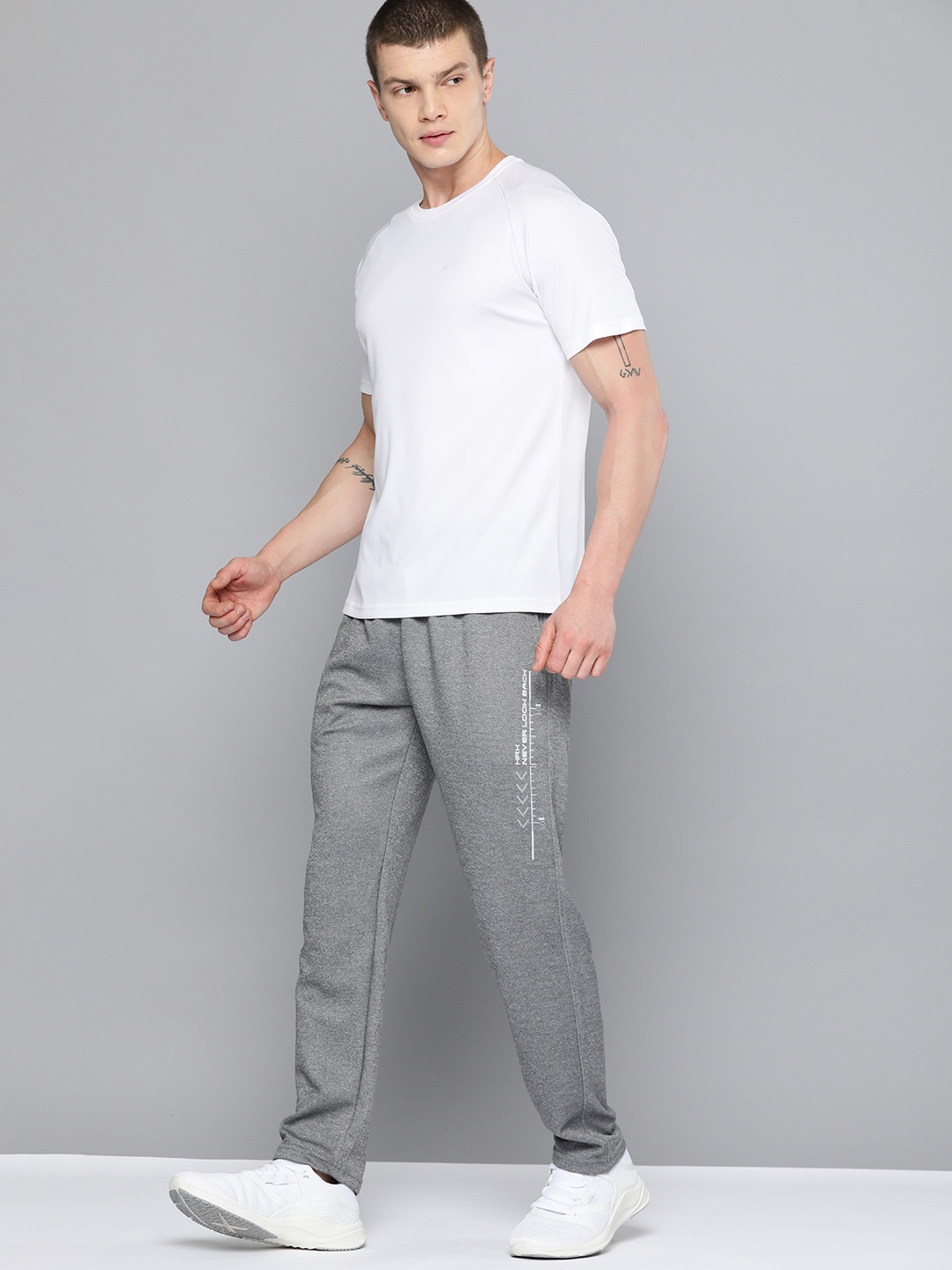 

HRX by Hrithik Roshan Men Running Slim Fit Track Pants, Grey