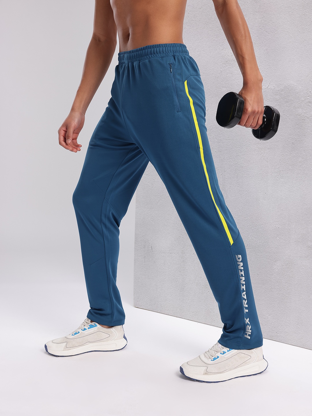 

HRX by Hrithik Roshan Men Rapid-Dry Training Track Pants, Teal